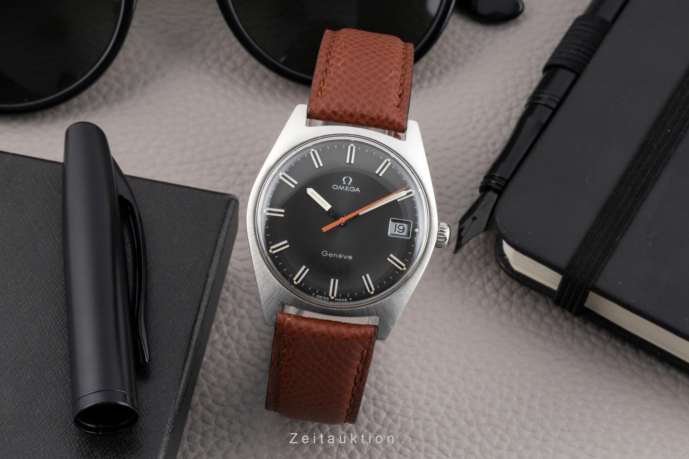 Omega Genéve Stahl Handaufzug Herrenuhr Ref. 136.041 ST 136.0041 Vintage  [2603931]