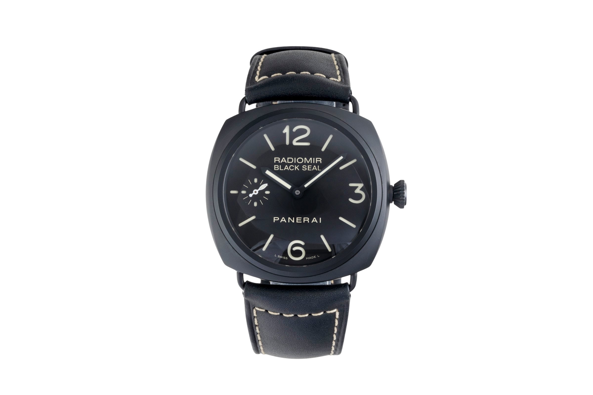 Panerai Black Seal ceramic / steel manual winding men's watch PAM00292  [2603934]