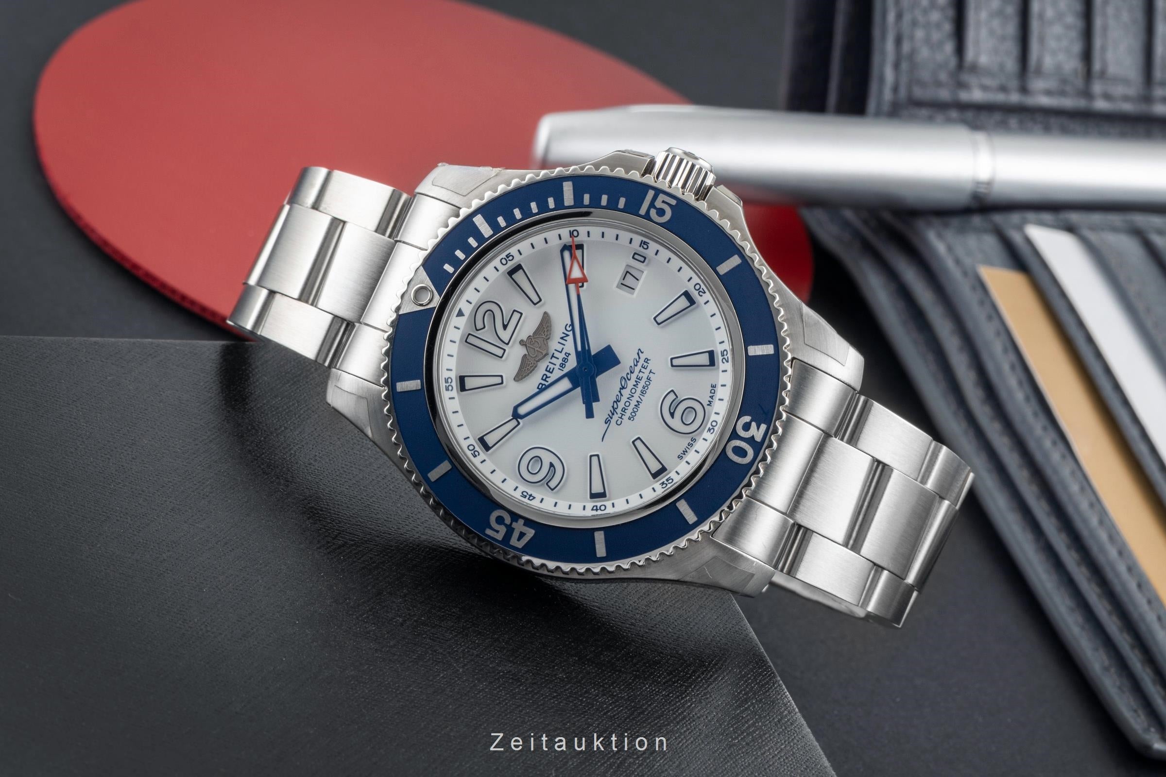 Breitling Superocean steel automatic men's watch A17366D81A1A1  [2603935]