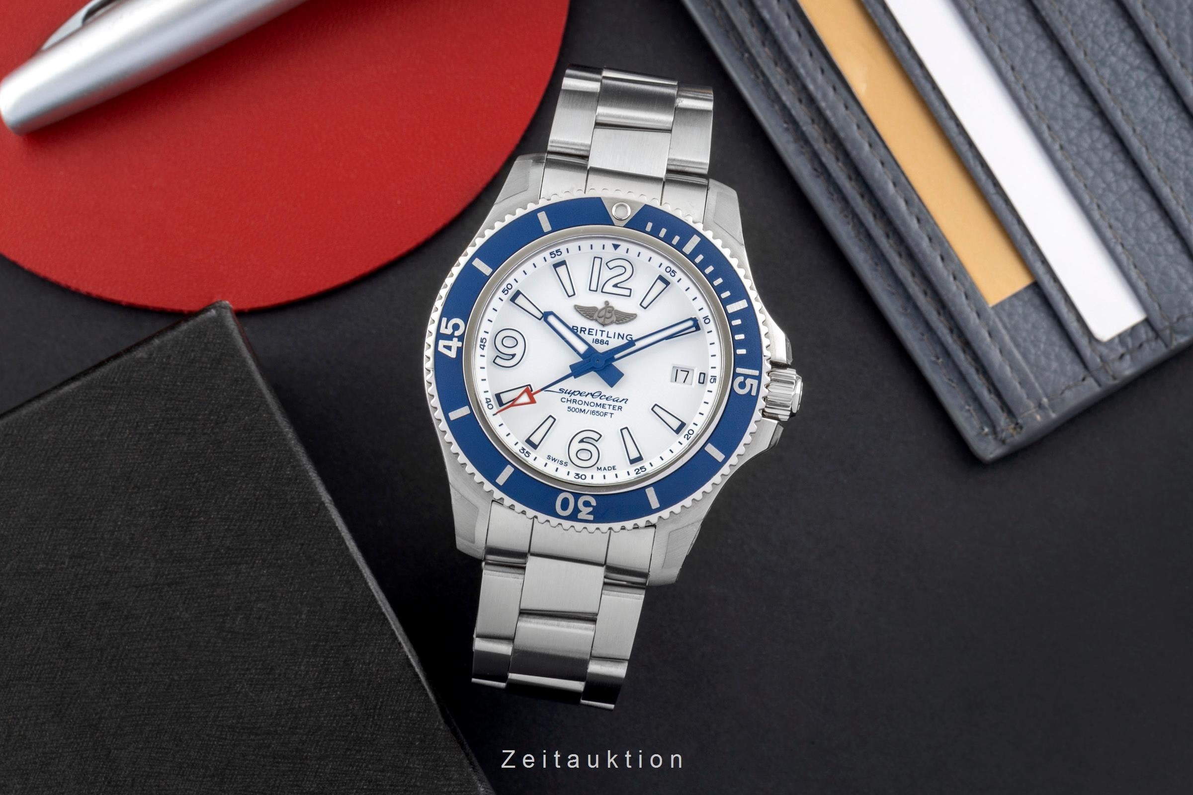 Breitling Superocean steel automatic men's watch A17366D81A1A1  [2603935]