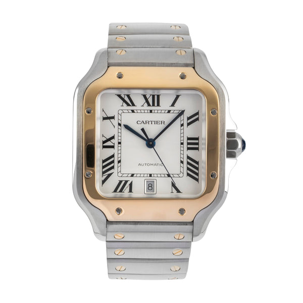 Cartier Santos acciaio / oro automatismo orologio da uomo W2SA0006 LP: 14000EUR  [2603941]