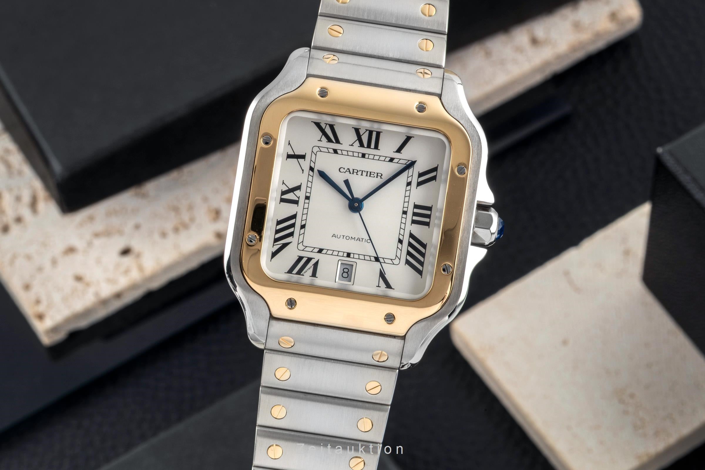 Cartier Santos acciaio / oro automatismo orologio da uomo W2SA0006 LP: 14000EUR  [2603941]