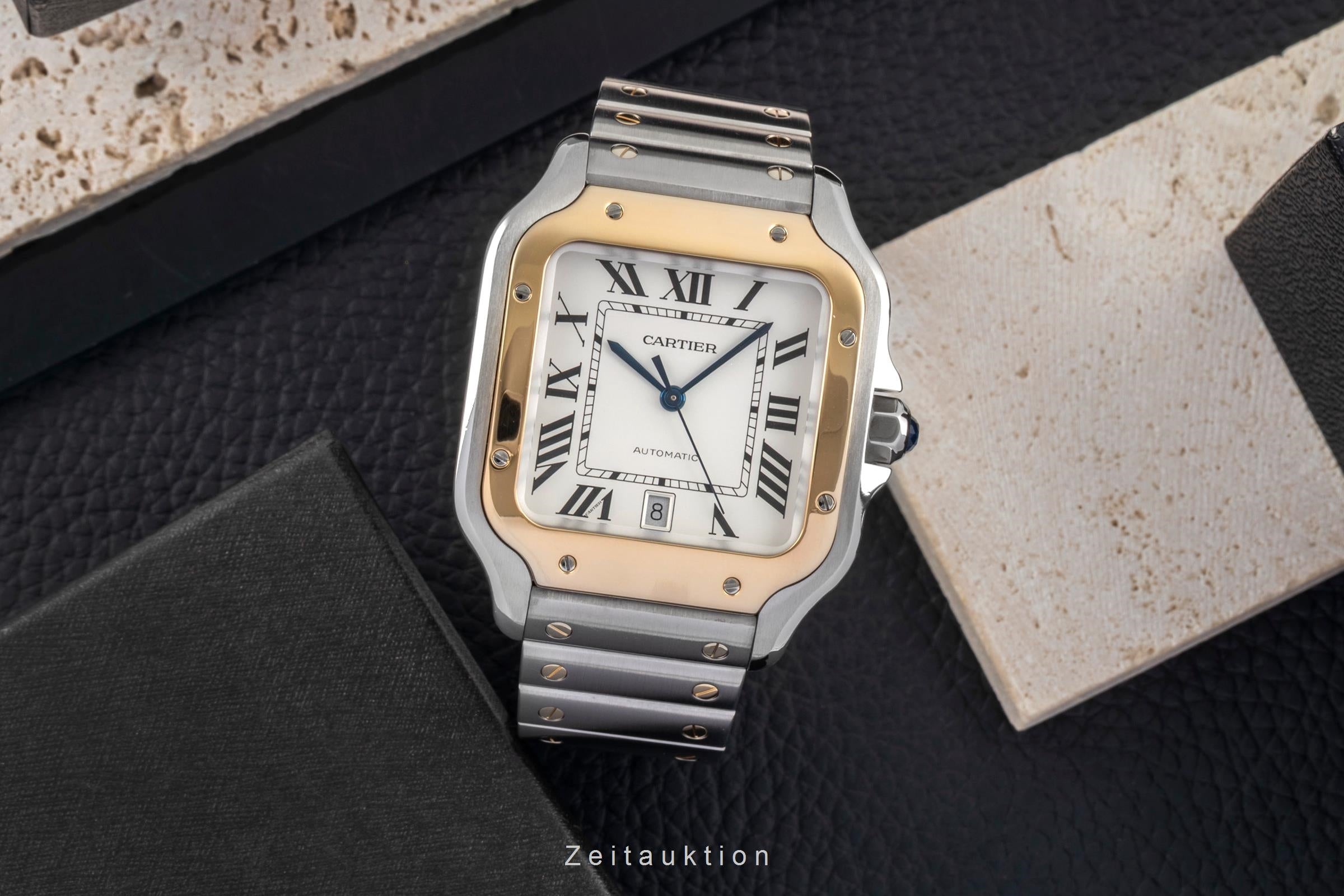 Cartier Santos acciaio / oro automatismo orologio da uomo W2SA0006 LP: 14000EUR  [2603941]