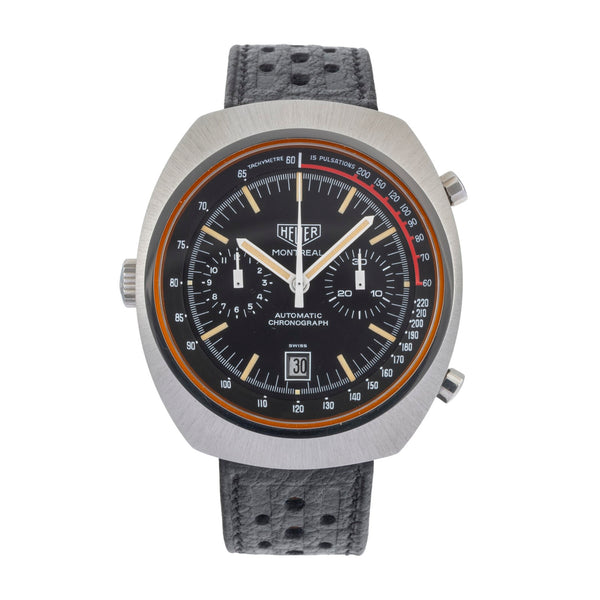 Heuer Montreal cronógrafo acero automático reloj para caballeros 110.503NC Vintage  [2603943]