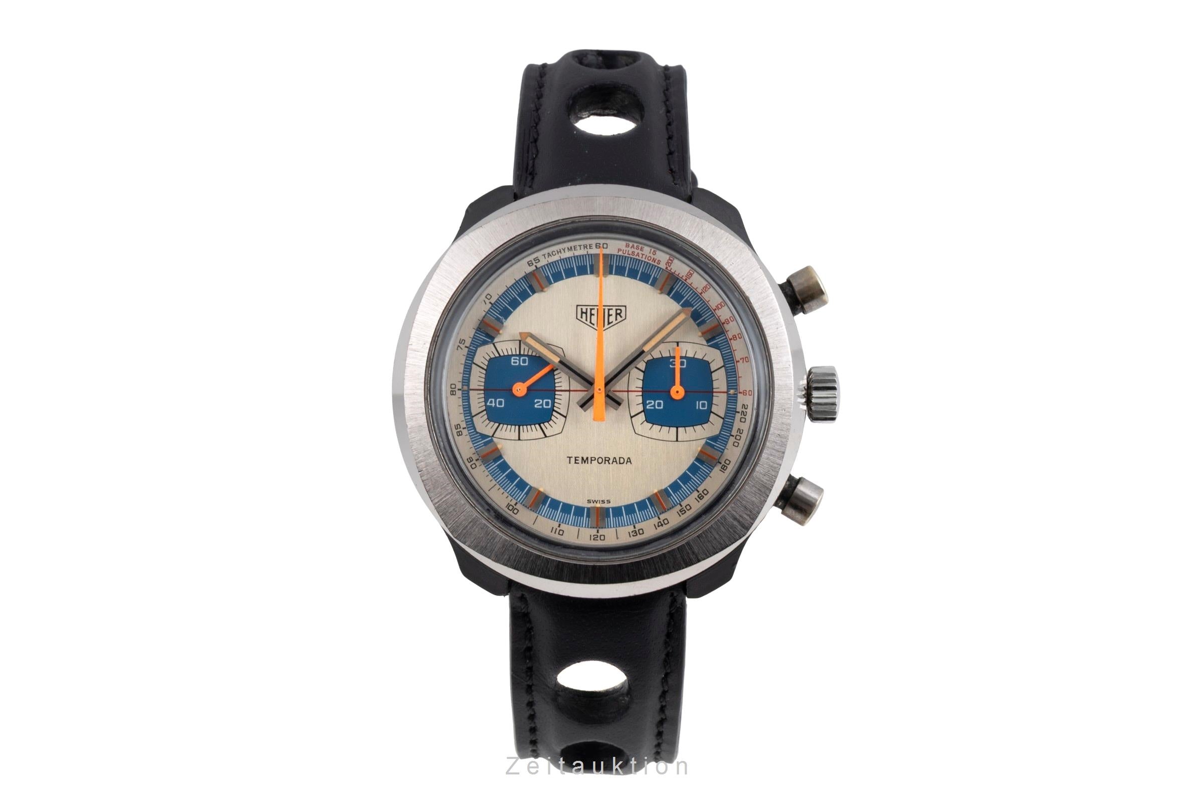 Heuer Temporada chronograph plastic manual winding men's watch 733.809 Vintage  [2603944]