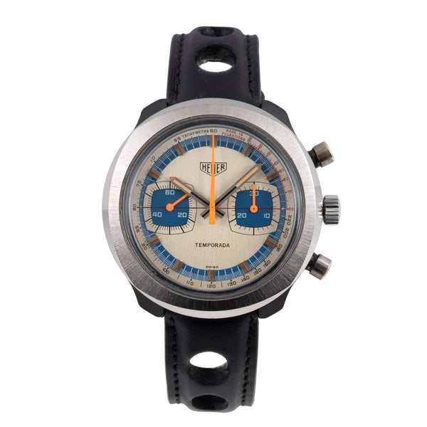 Heuer Temporada chronograph plastic manual winding men's watch 733.809 Vintage  [2603944]