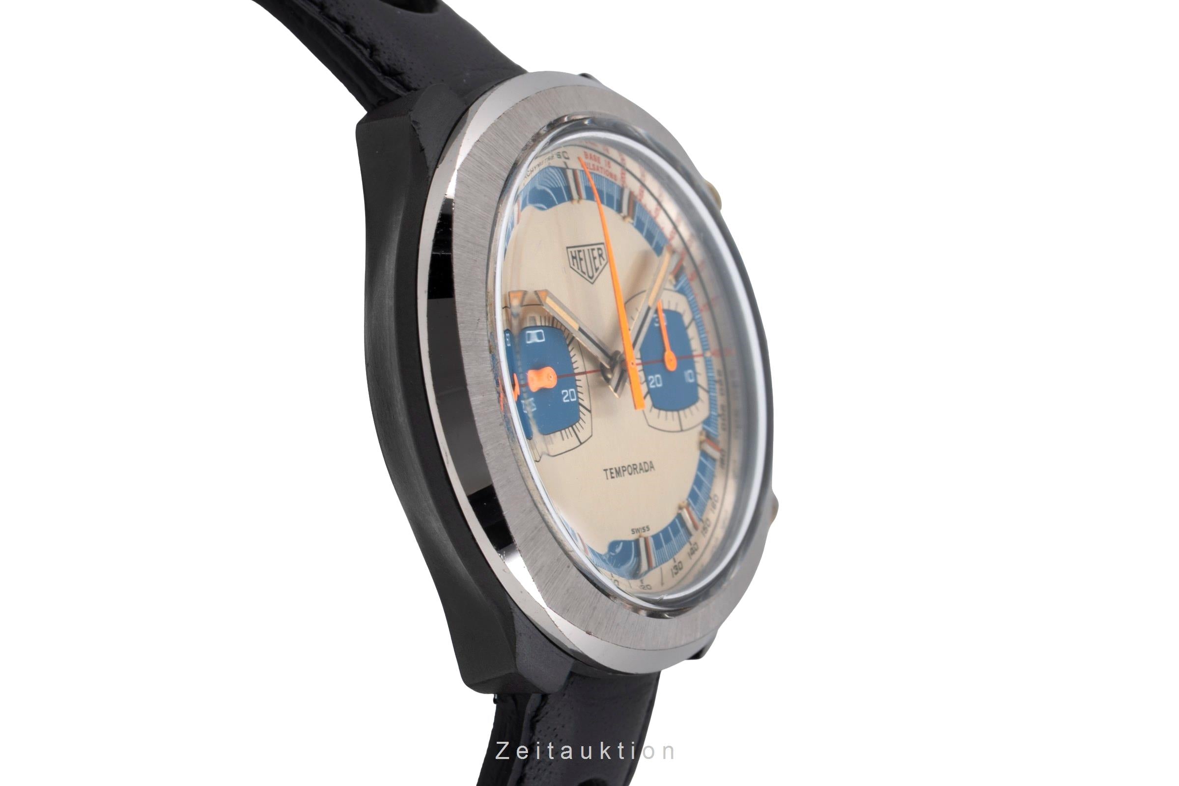 Heuer Temporada chronograph plastic manual winding men's watch 733.809 Vintage  [2603944]