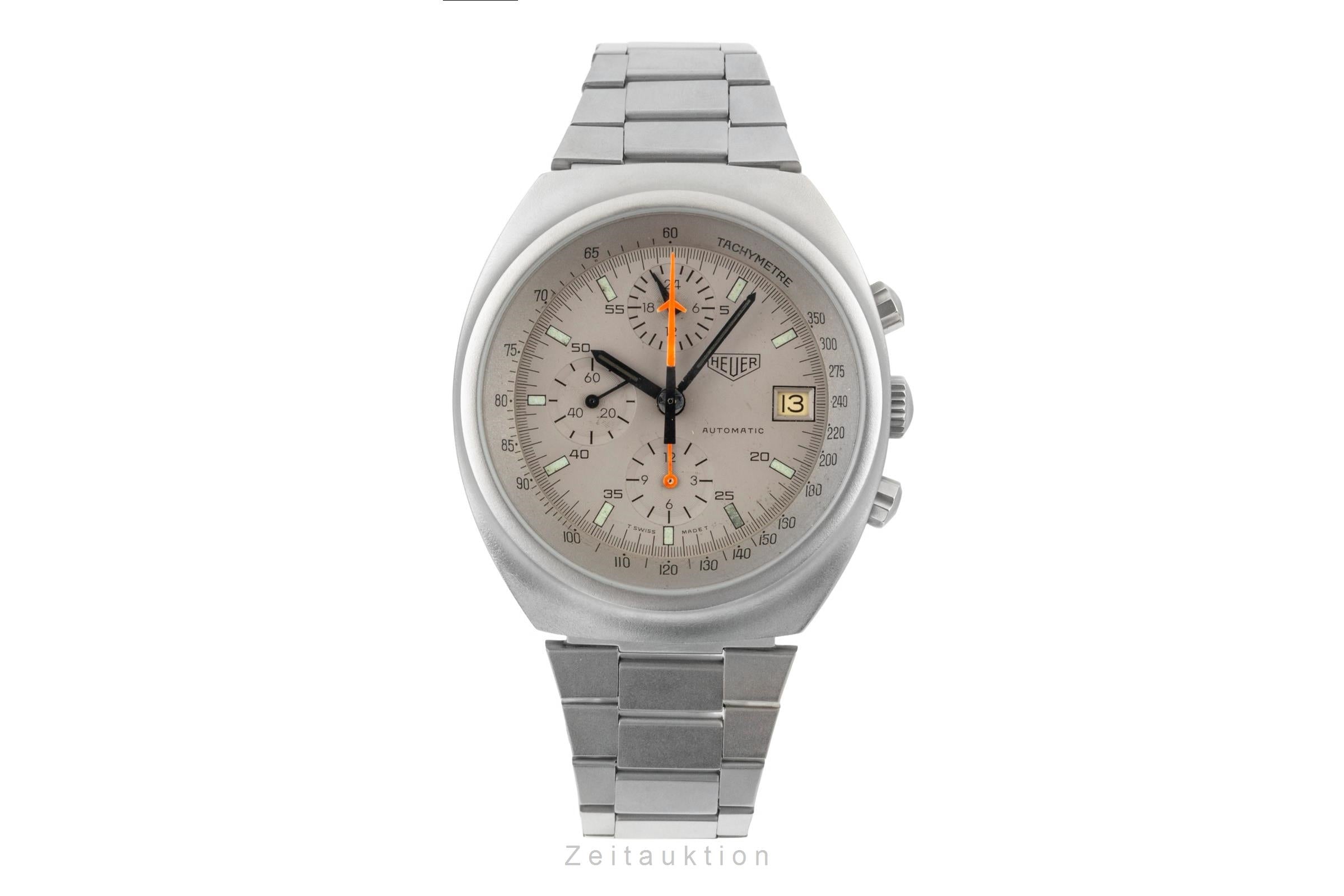 Heuer chronographe acier automatique montre pour hommes 510.503 Vintage  [2603947]