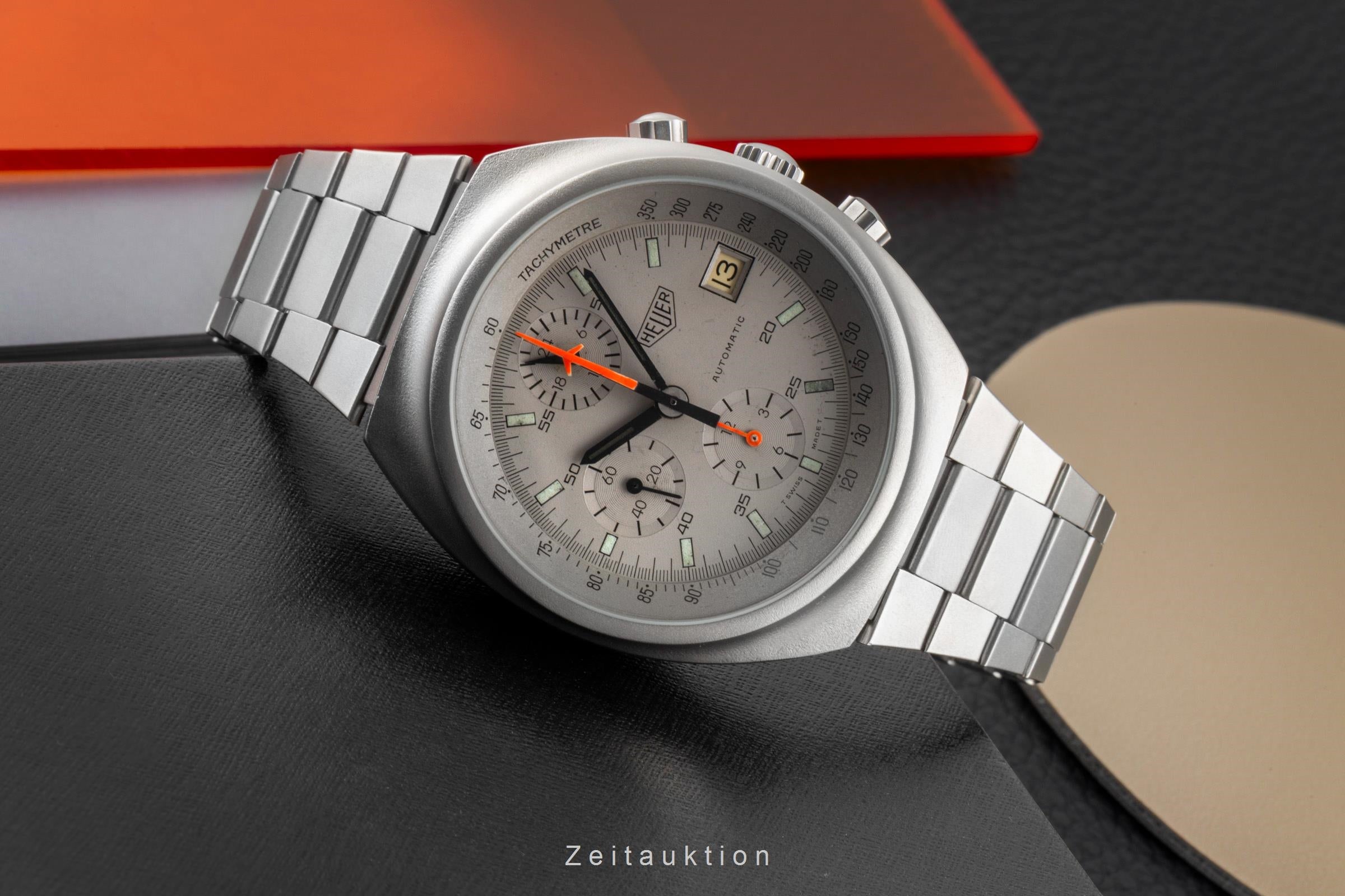 Heuer chronographe acier automatique montre pour hommes 510.503 Vintage  [2603947]