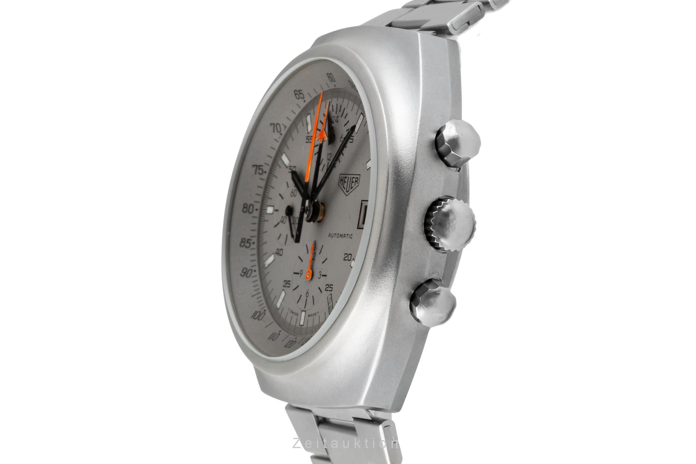 Heuer chronographe acier automatique montre pour hommes 510.503 Vintage  [2603947]