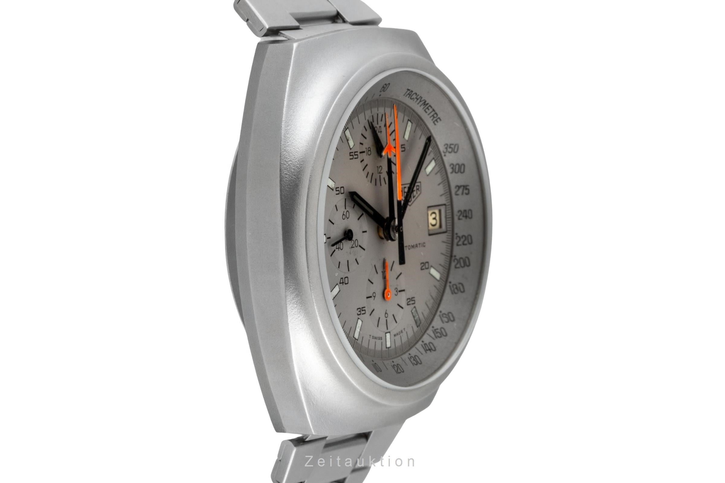 Heuer chronographe acier automatique montre pour hommes 510.503 Vintage  [2603947]