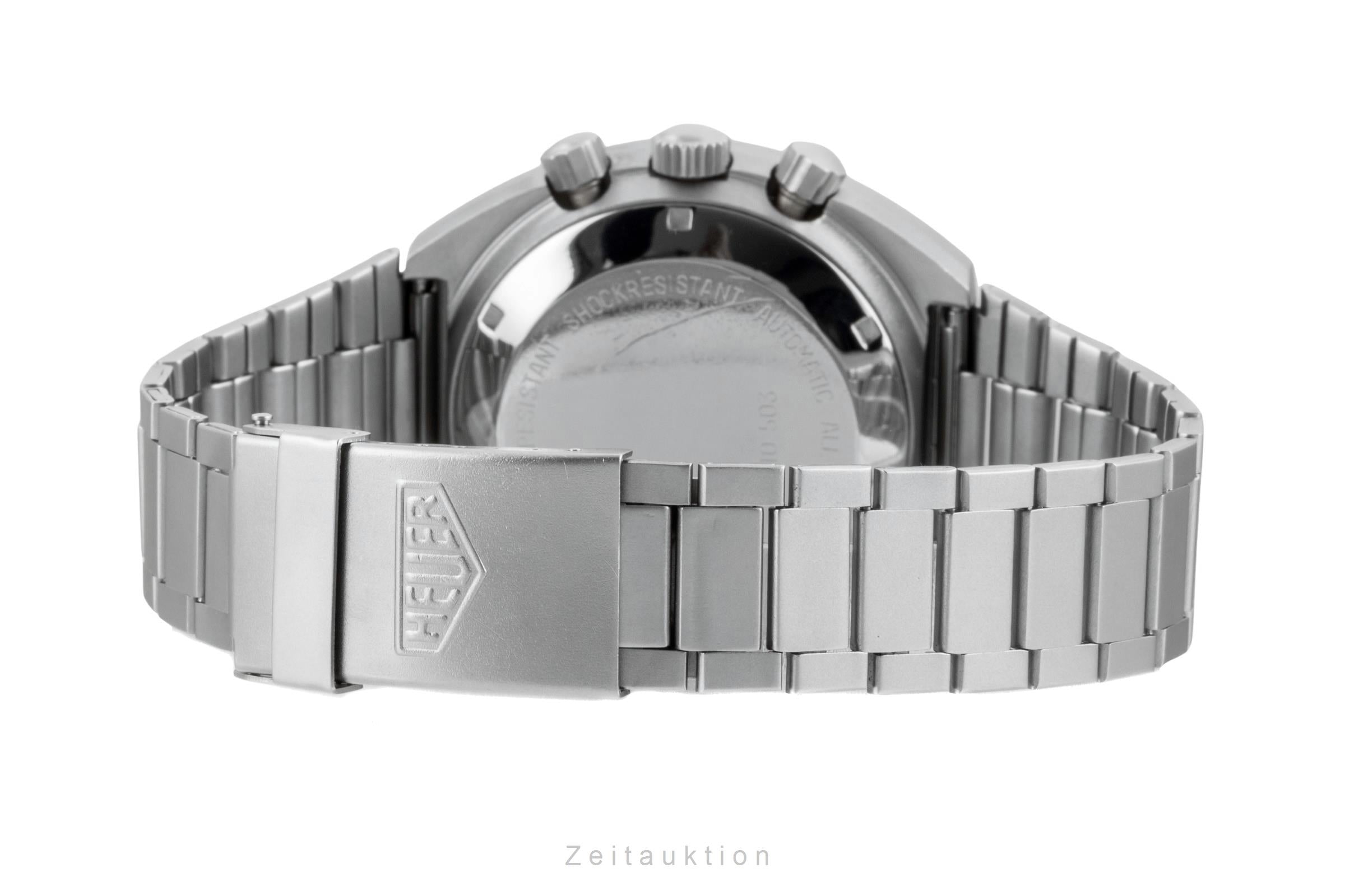 Heuer chronographe acier automatique montre pour hommes 510.503 Vintage  [2603947]