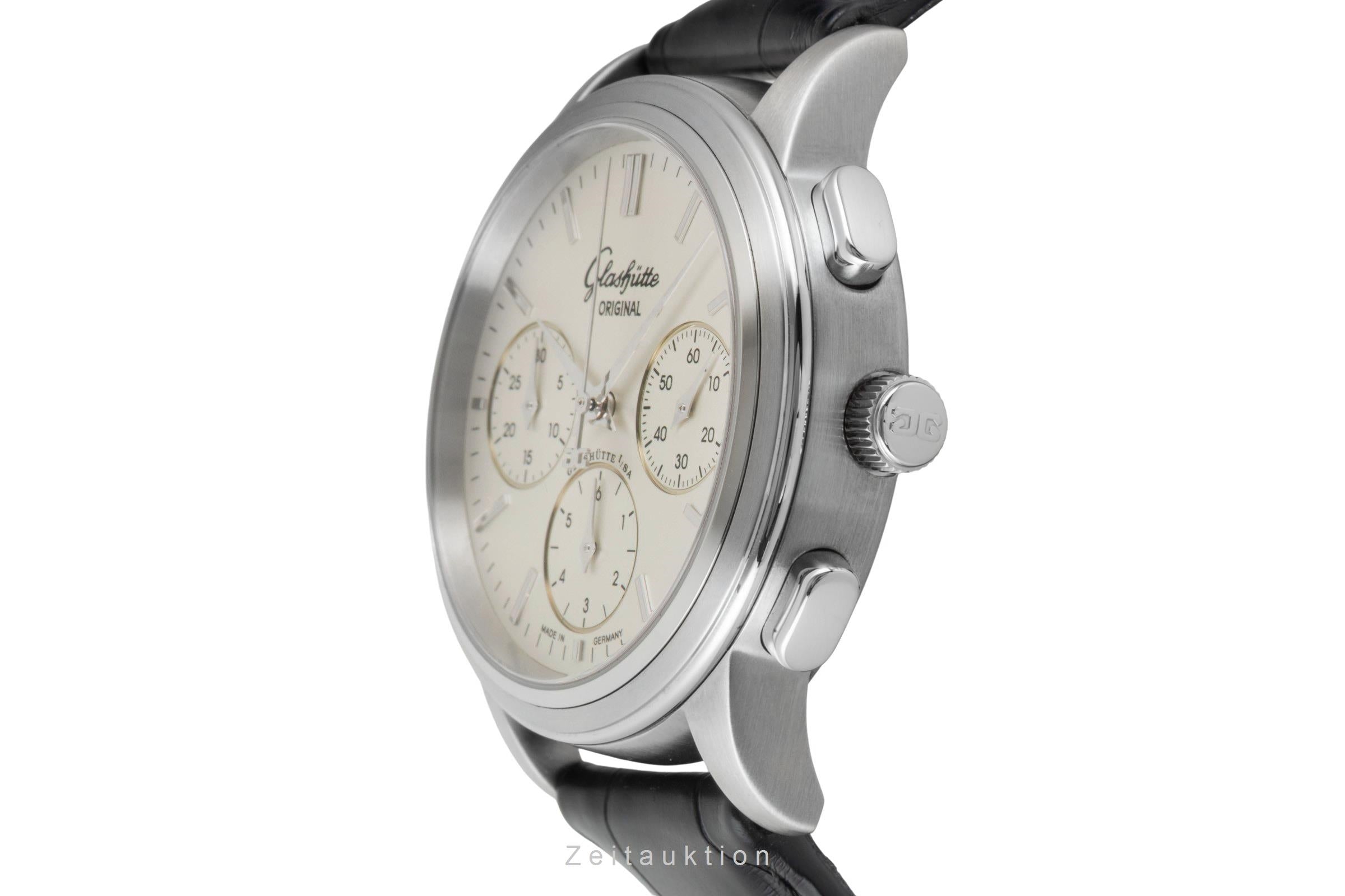 Glashütte Senator cronógrafo acero automático reloj para caballeros 1-39-31-11-13-04  [2603951]