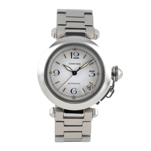 Cartier Pasha acero automático reloj para caballeros W31015M7  [2603952]