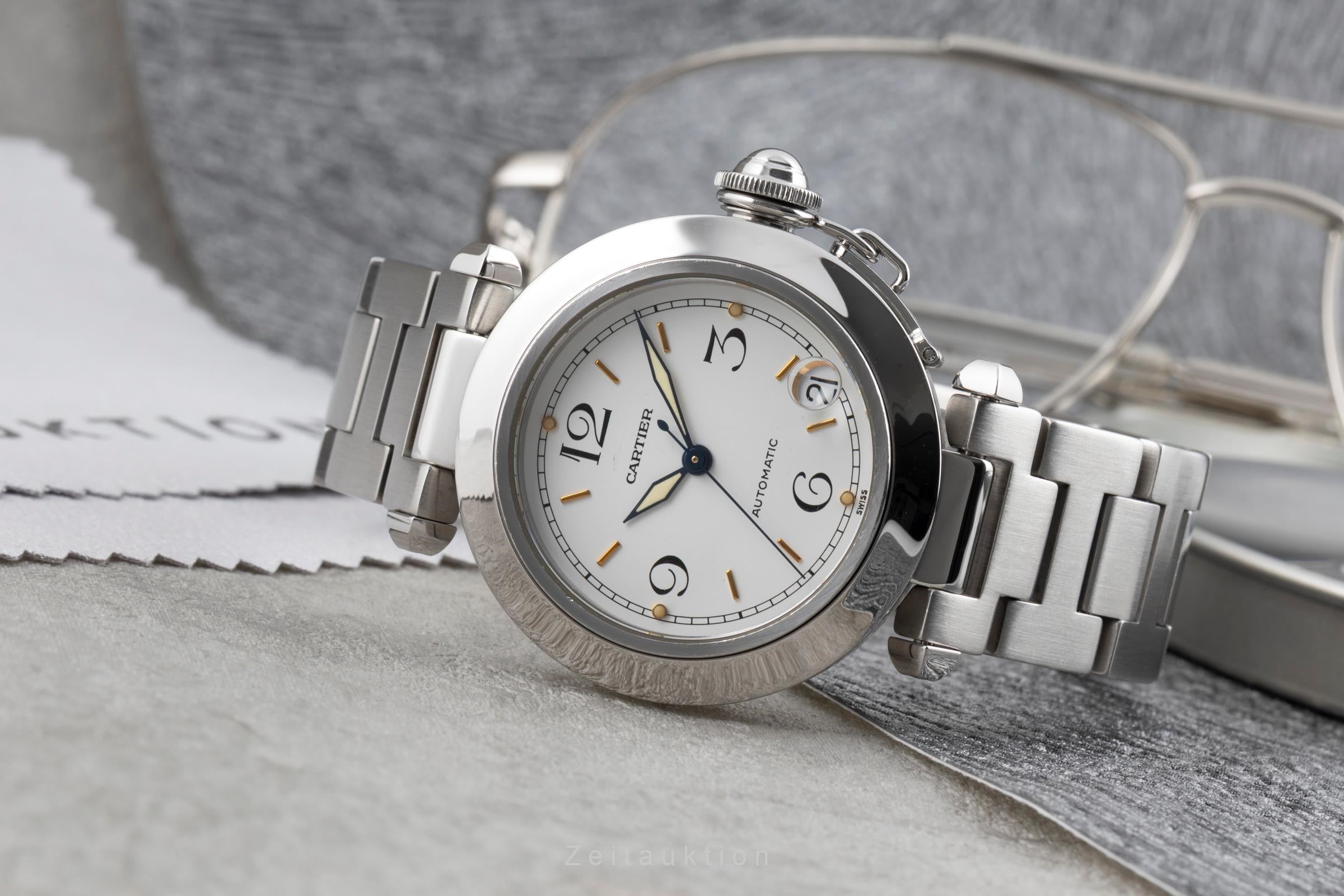 Cartier Pasha steel automatic Kal. 049 Ref. W31015M7 | 2603952
