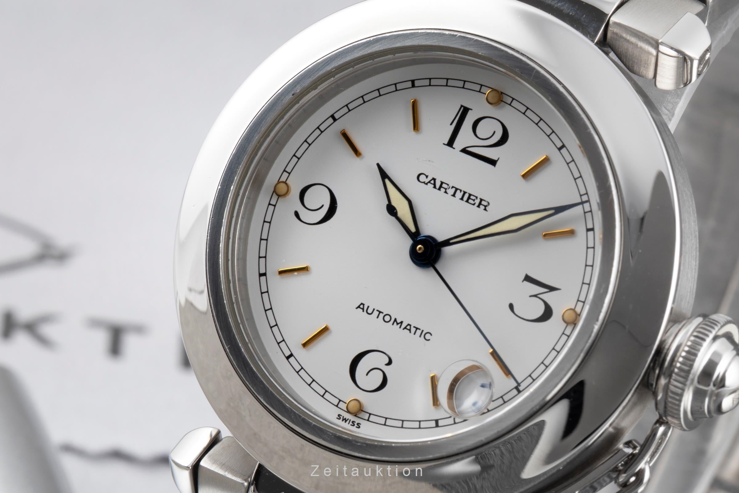 Cartier Pasha acero automático reloj para caballeros W31015M7  [2603952]
