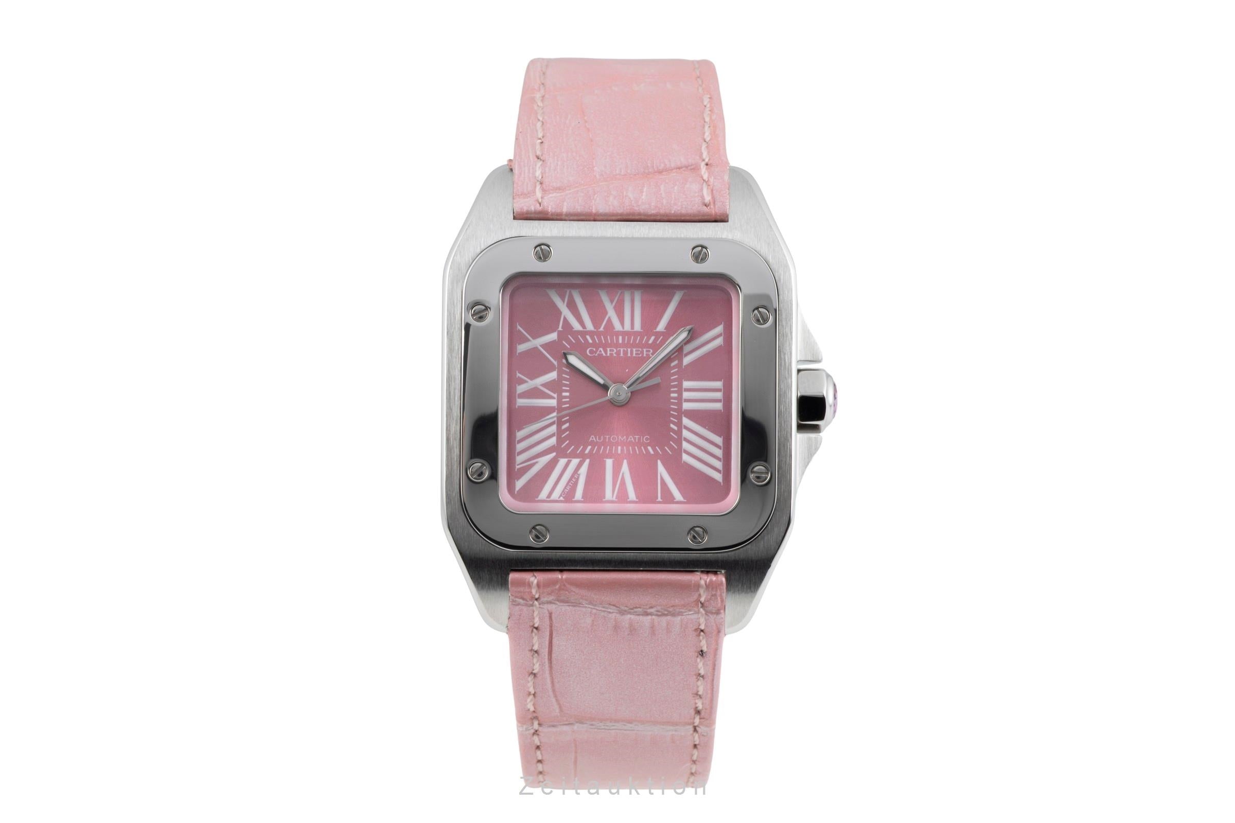 Cartier Santos 100 acero automático reloj para damas  W20133X8, 2878  [2603957]