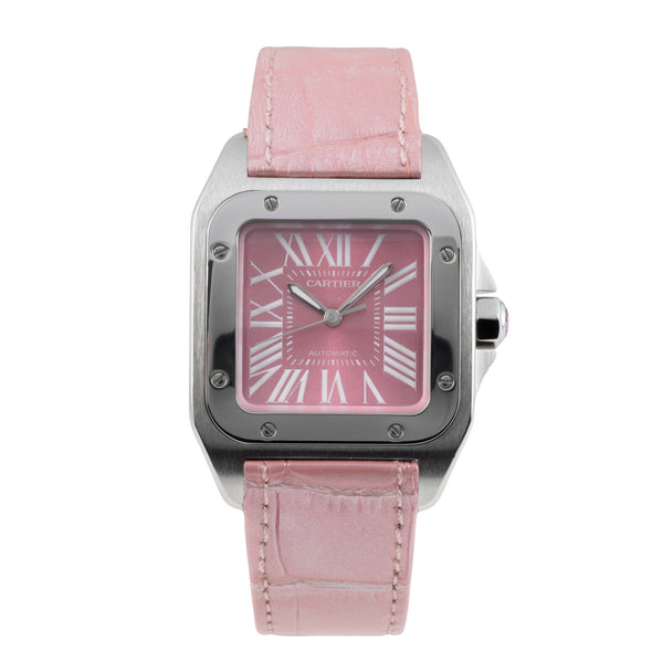 Cartier Santos 100 acero automático reloj para damas  W20133X8, 2878  [2603957]