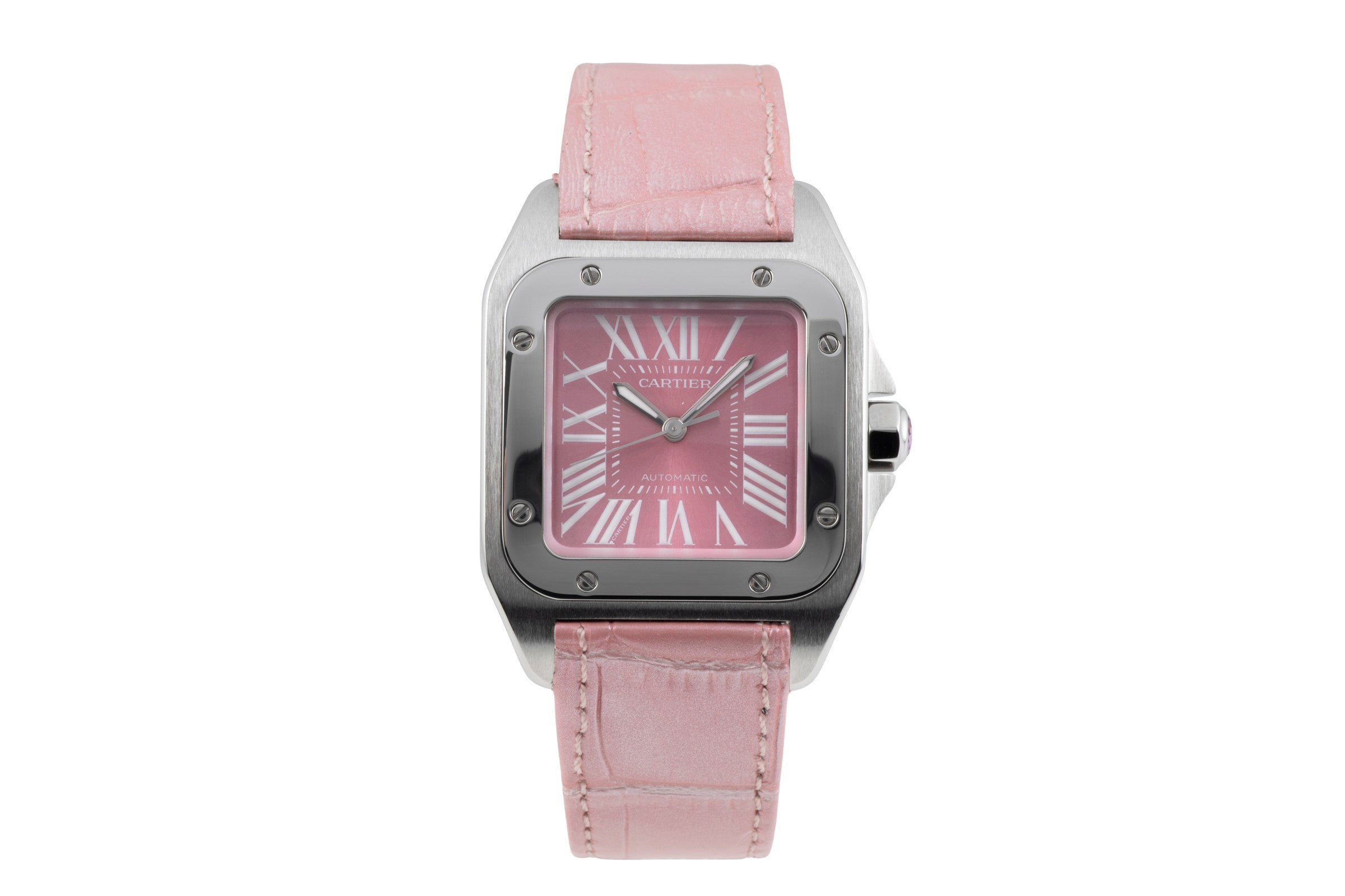 Cartier Santos 100 steel automatic women's watch W20133X8, 2878  [2603957]