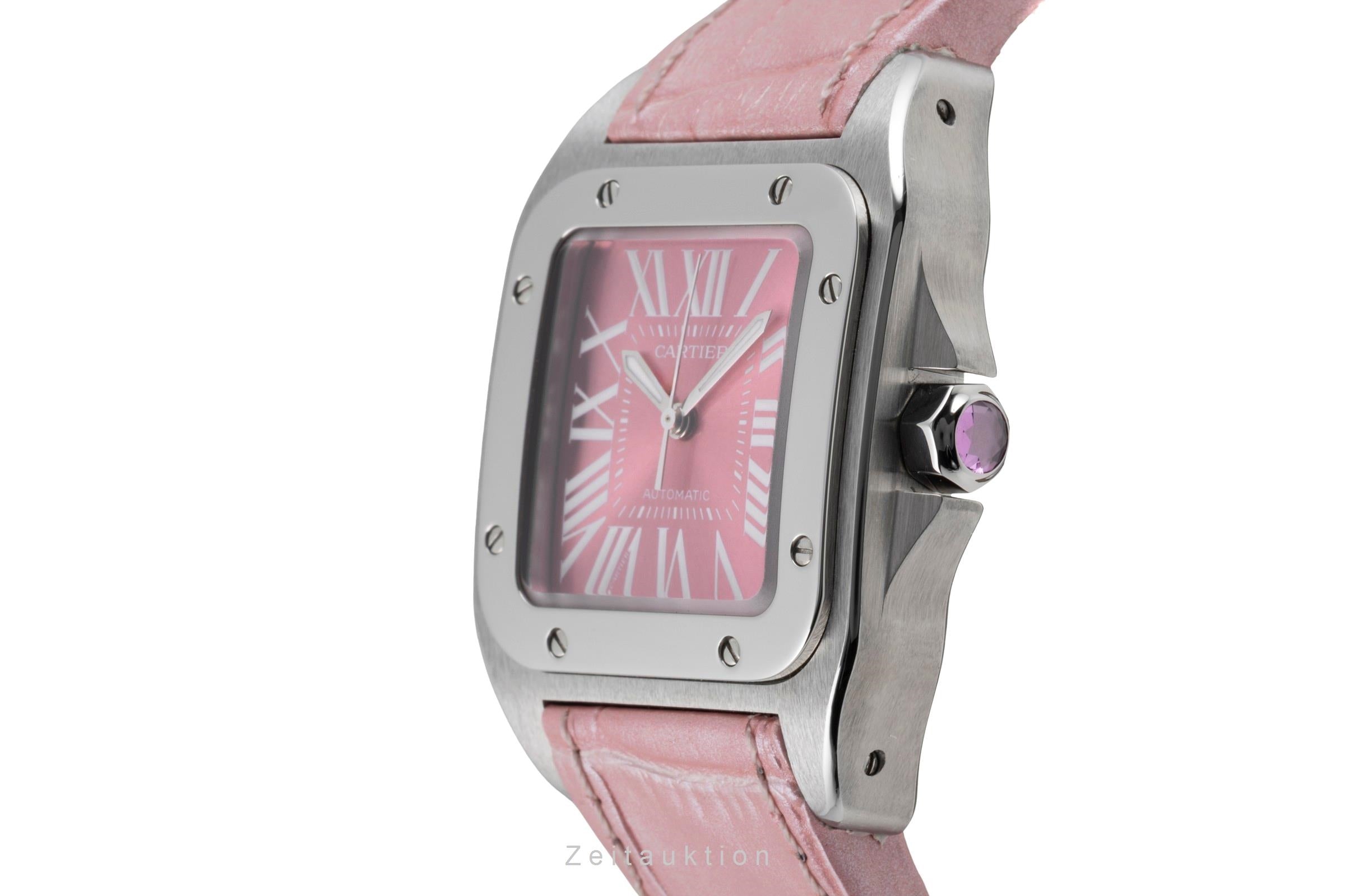 Cartier Santos 100 acero automático reloj para damas  W20133X8, 2878  [2603957]