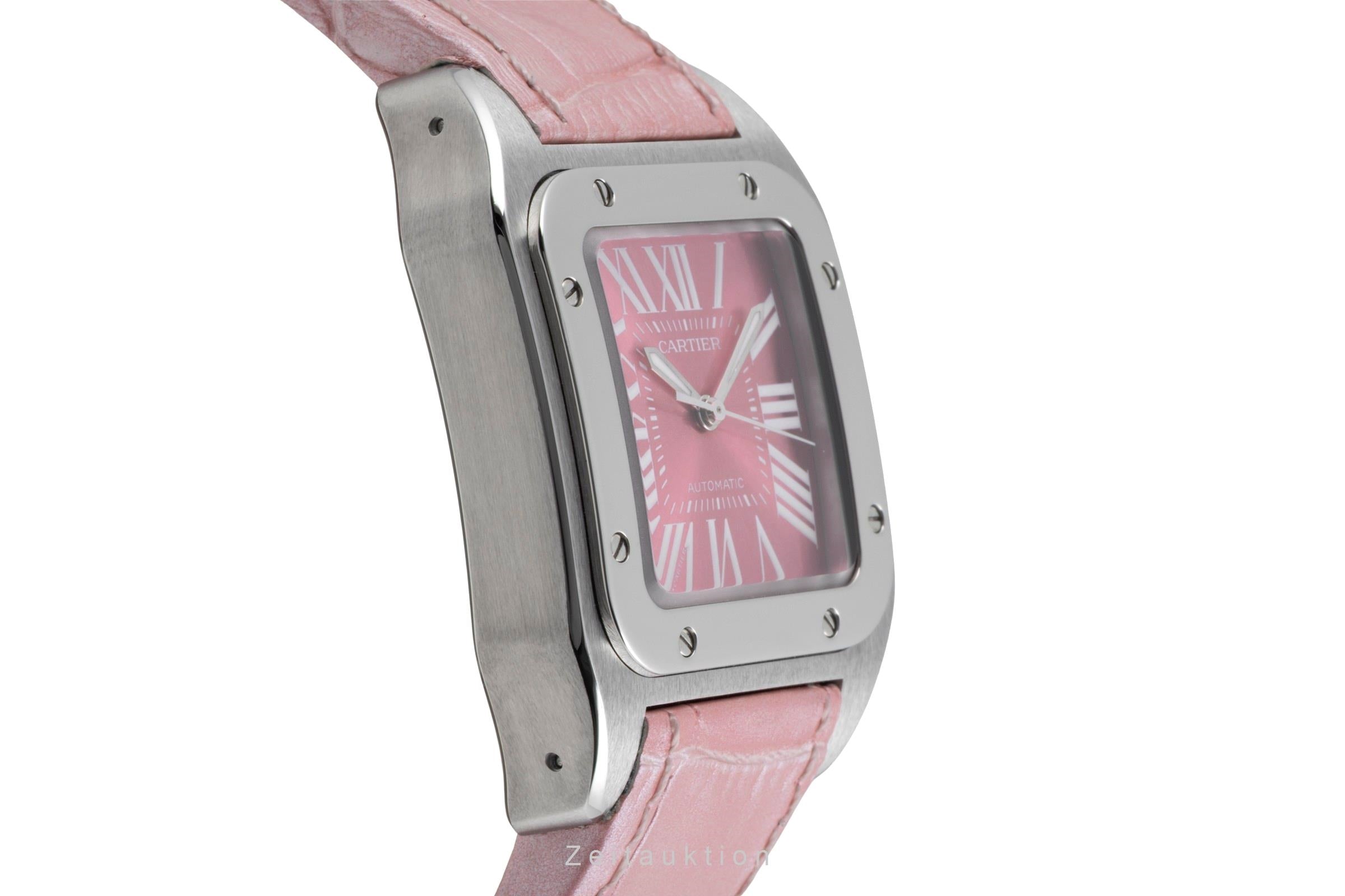 Cartier Santos 100 acero automático reloj para damas  W20133X8, 2878  [2603957]