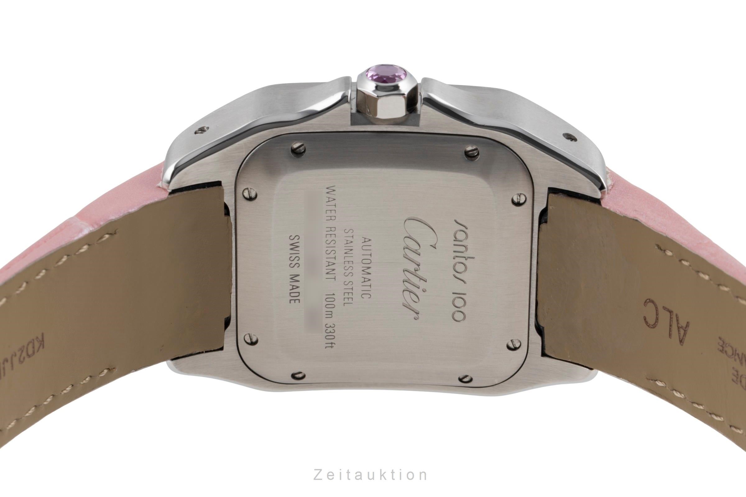 Cartier Santos 100 acero automático reloj para damas  W20133X8, 2878  [2603957]