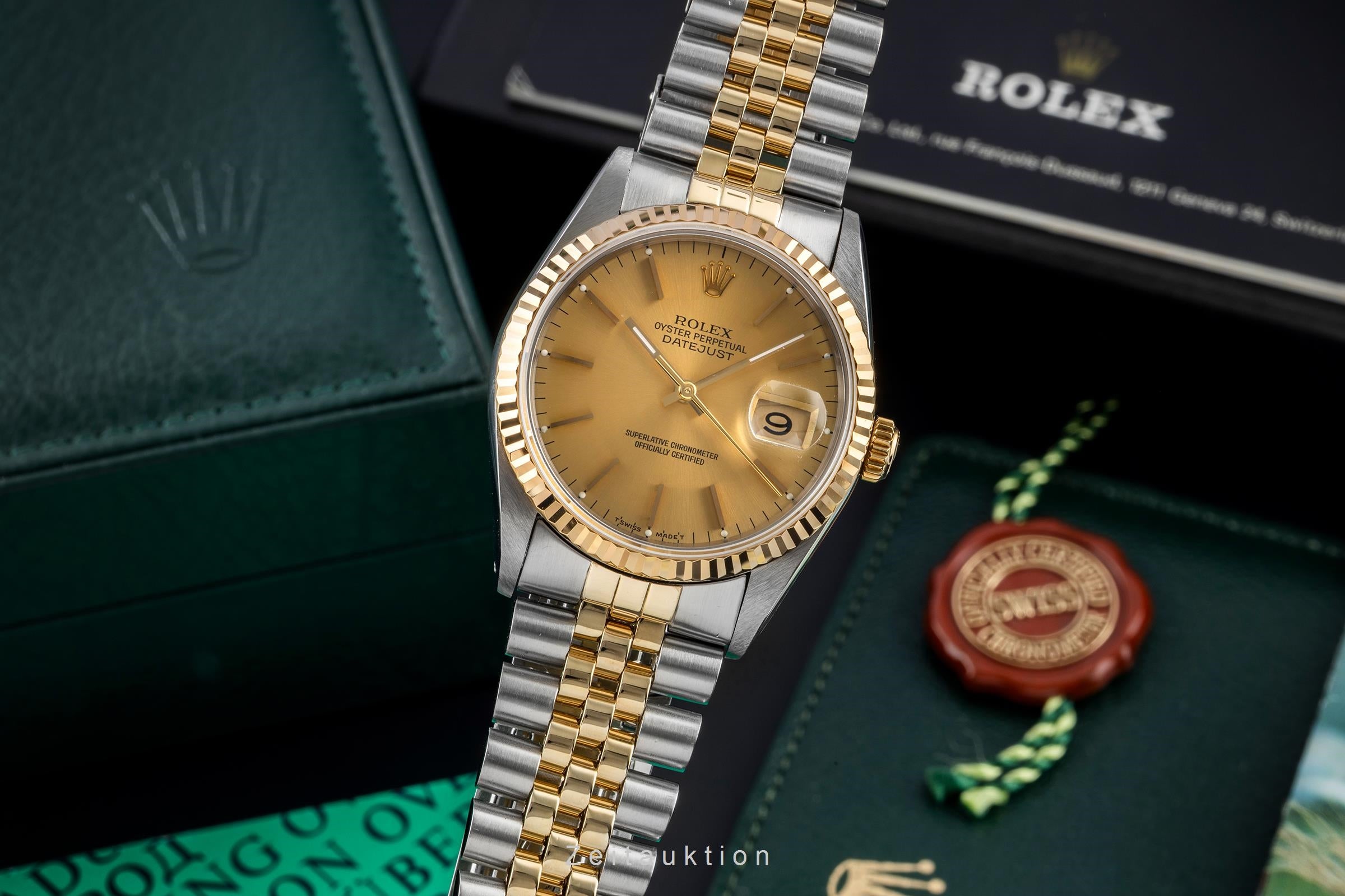 Rolex Datejust acero / oro automático reloj para caballeros 16233  [2603972]