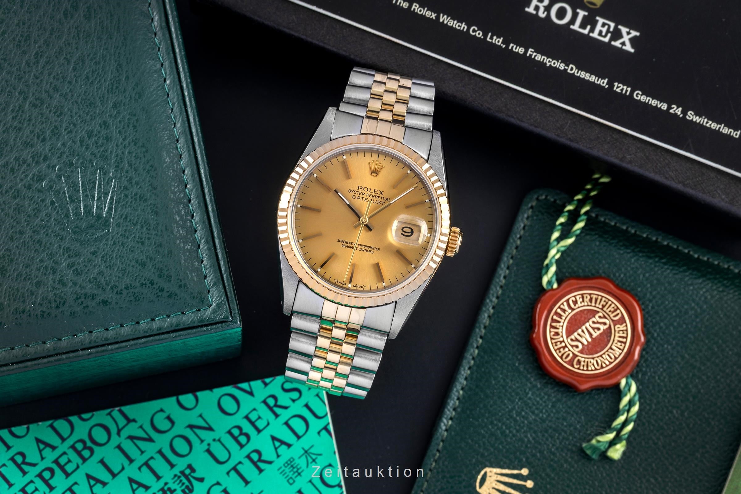 Rolex Datejust acero / oro automático reloj para caballeros 16233  [2603972]