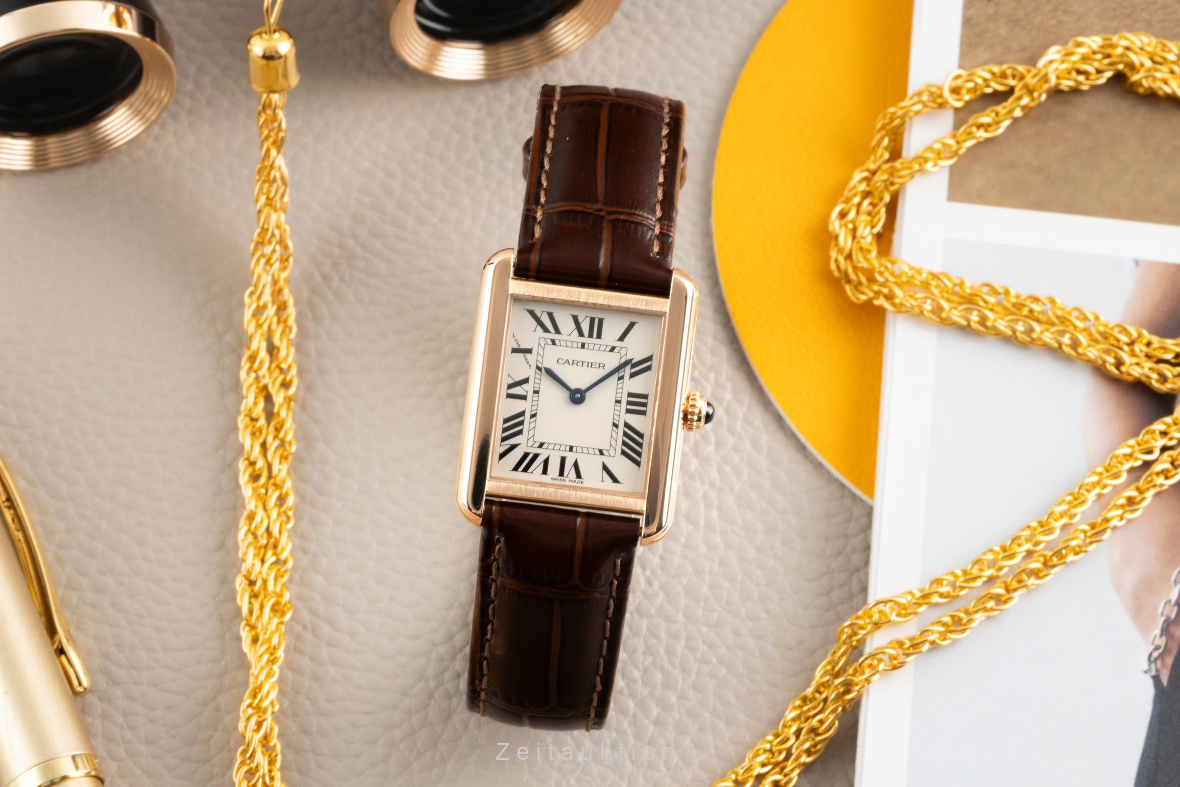 Cartier Tank or rouge 18 ct quartz montre pour femmes W5200024 LP: 5950EUR  [2603975]