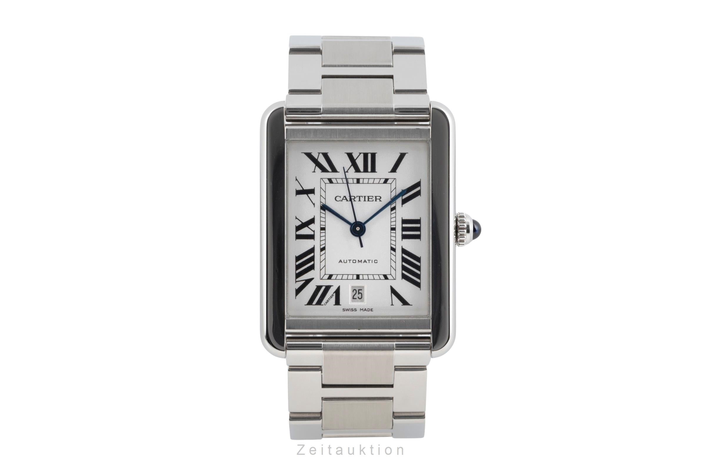 Cartier Tank acero automático reloj para caballeros W5200028  [2603976]