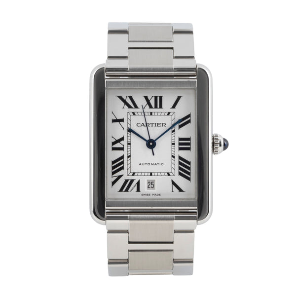 Cartier Tank acero automático reloj para caballeros W5200028  [2603976]