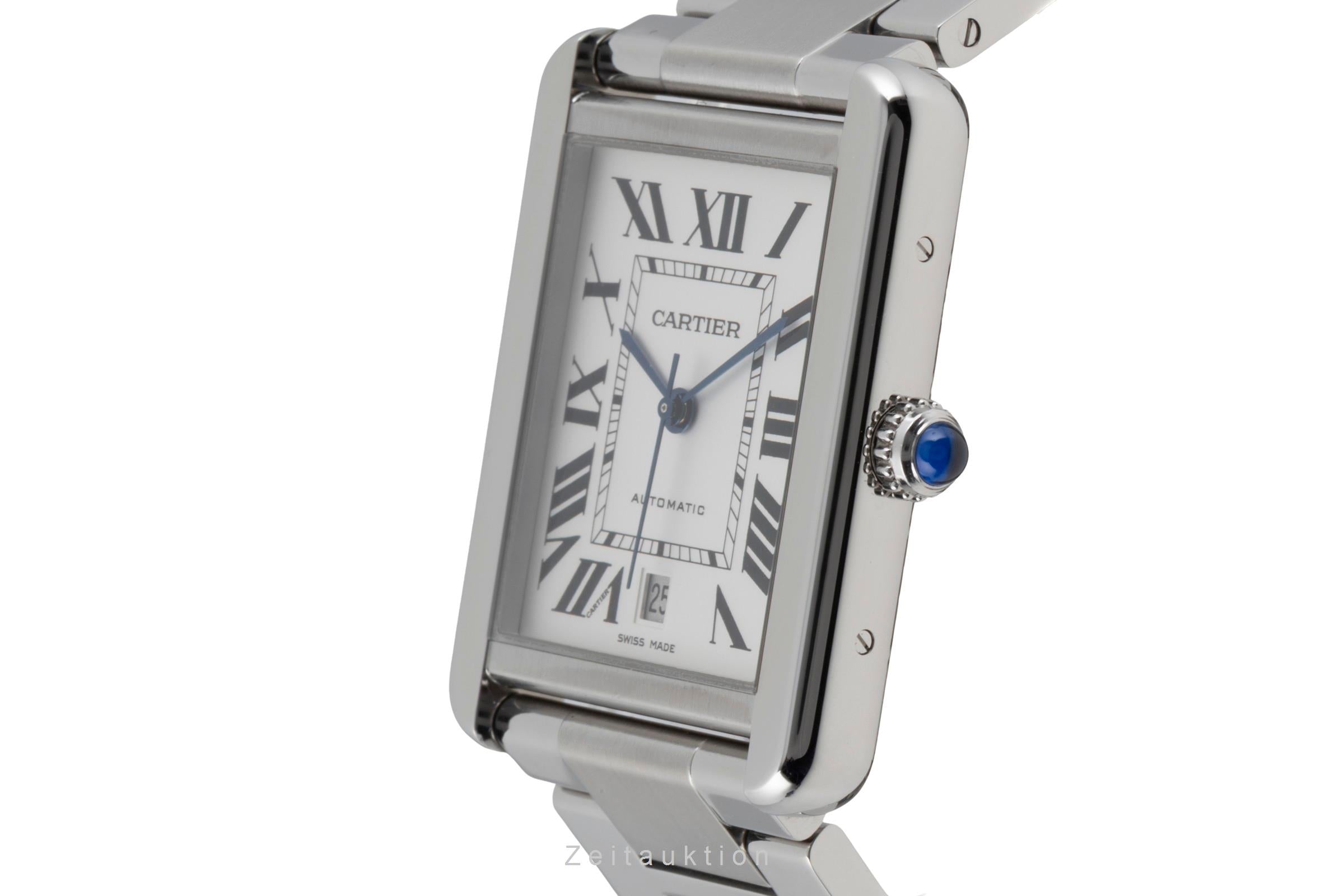 Cartier Tank acero automático reloj para caballeros W5200028  [2603976]