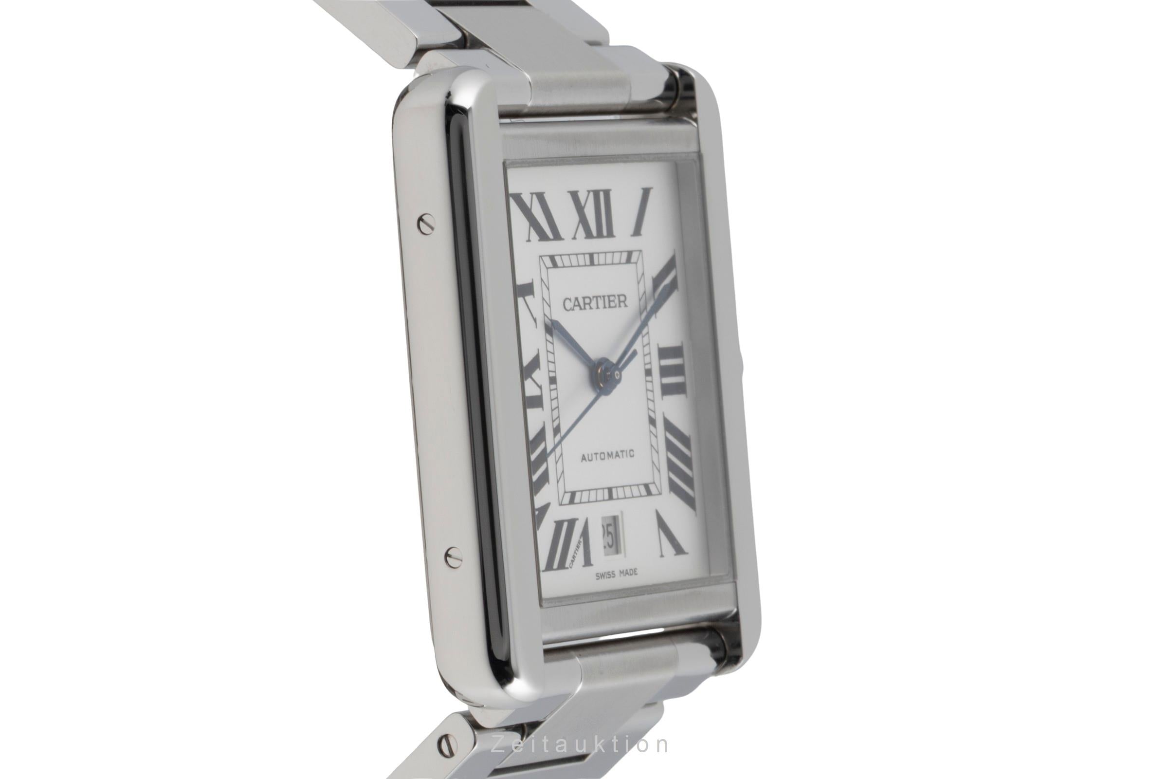 Cartier Tank acero automático reloj para caballeros W5200028  [2603976]