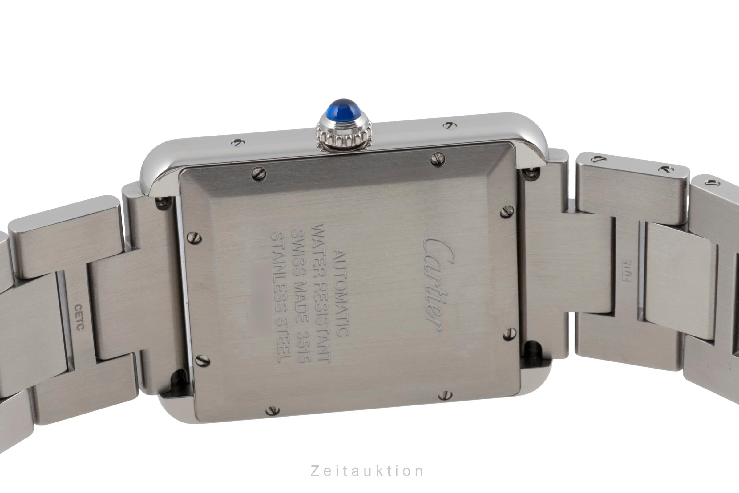 Cartier Tank acero automático reloj para caballeros W5200028  [2603976]
