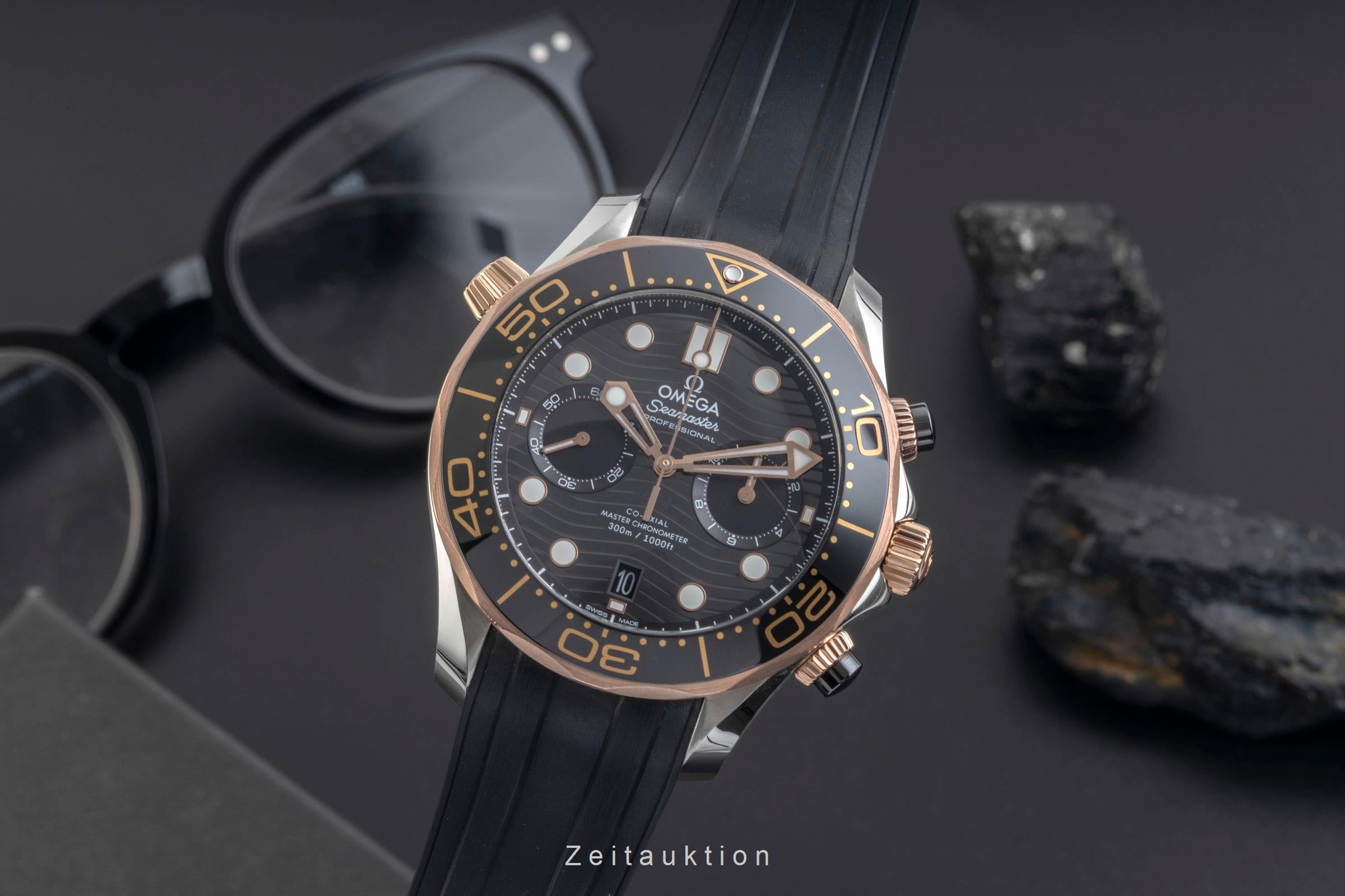 Omega Seamaster Diver Chronograph Stahl / Gold 210.22.44.51.01.001 NP: 13600,- € [2603977]