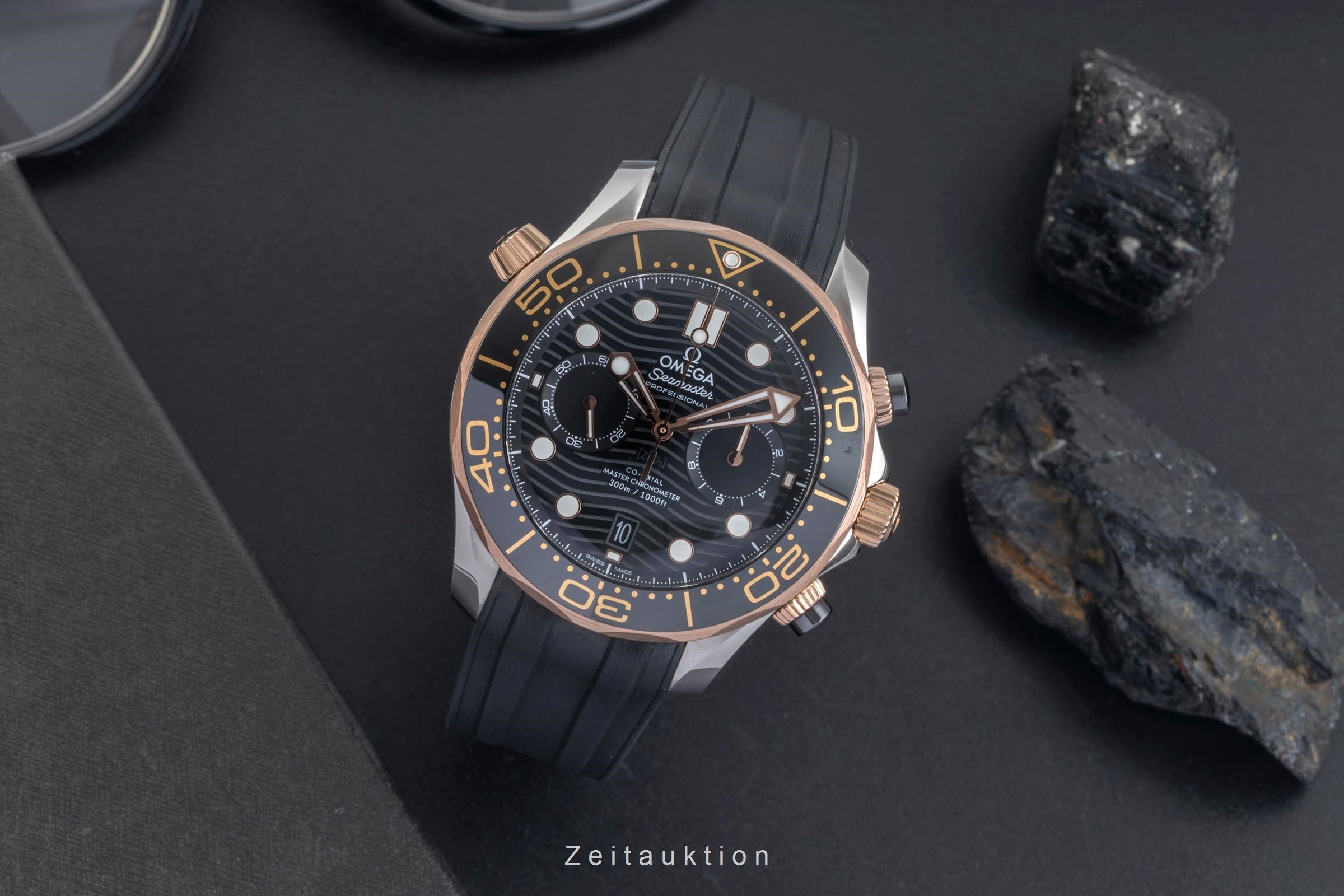 Omega Seamaster Diver Chronograph Stahl / Gold 210.22.44.51.01.001 NP: 13600,- € [2603977]