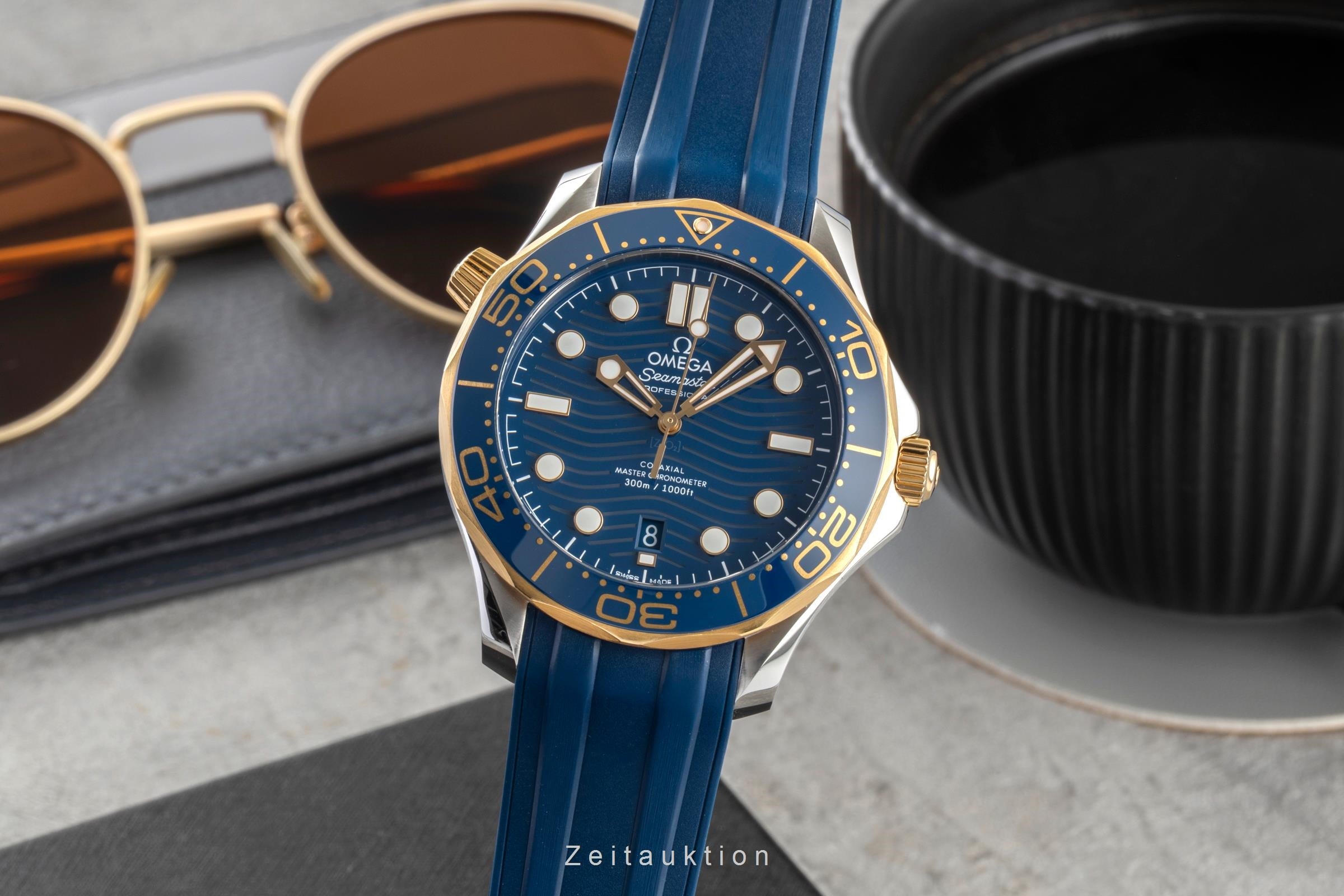 Omega Seamaster steel / gold automatic men's watch 210.22.42.20.03.001 LP: 9300EUR  [2603978]