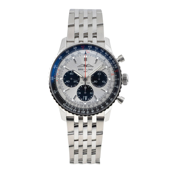 Breitling Navitimer chronograph steel automatic men's watch AB0138241G1A1 LP: 9850EUR  [2603981]