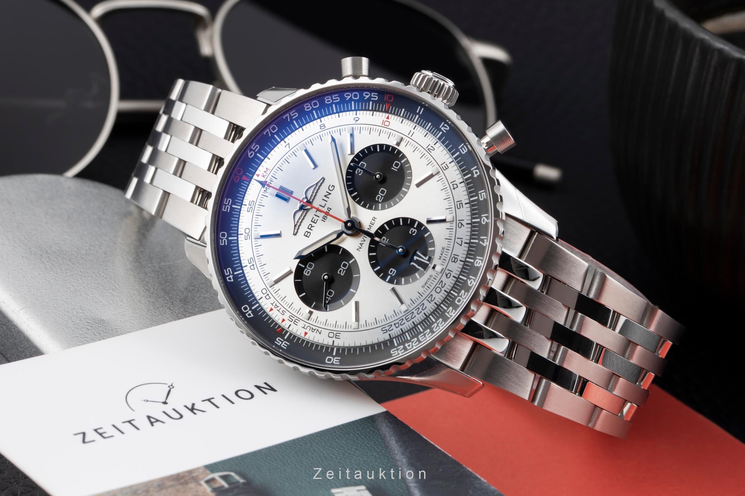 Breitling Navitimer chronograph steel automatic men's watch AB0138241G1A1 LP: 9850EUR  [2603981]