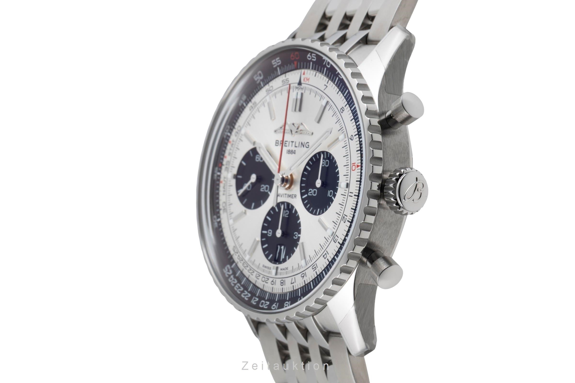 Breitling Navitimer chronograph steel automatic men's watch AB0138241G1A1 LP: 9850EUR  [2603981]