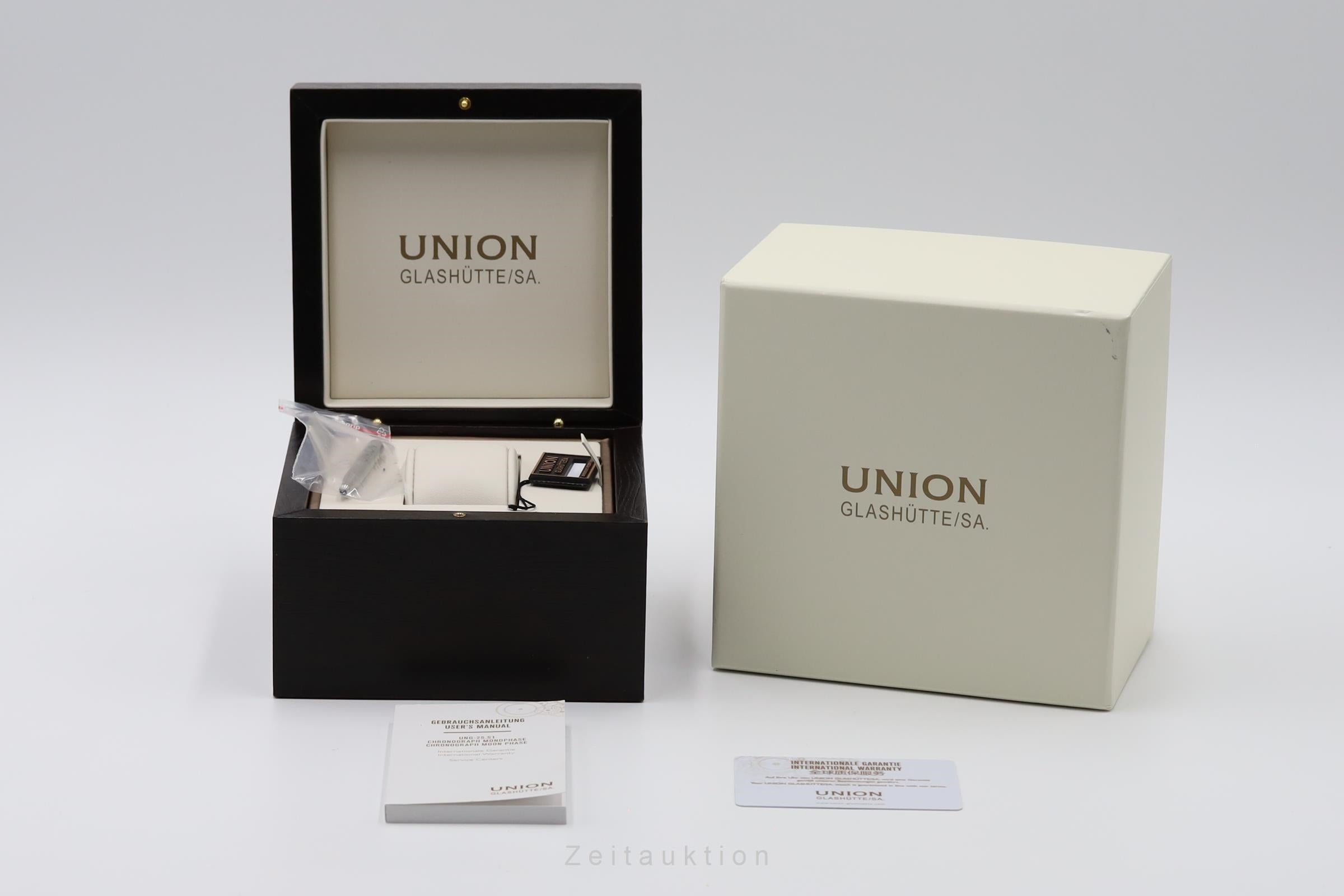 Union Glashütte Belisar cronógrafo acero automático reloj para caballeros D014.425.16.017.00 LP: 3600EUR  [2603982]