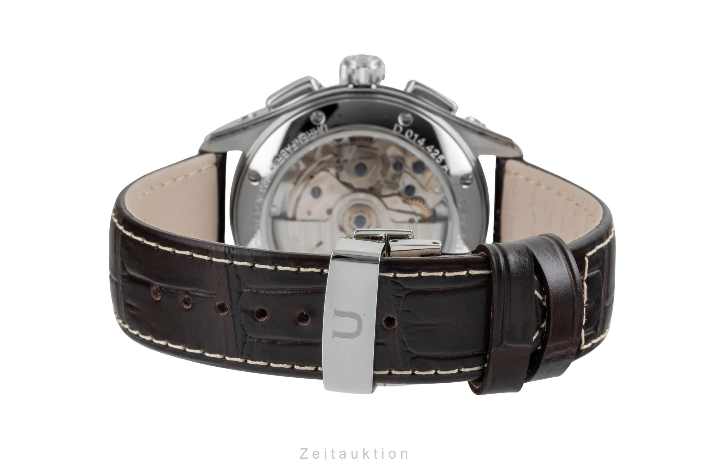 Union Glashütte Belisar cronógrafo acero automático reloj para caballeros D014.425.16.017.00 LP: 3600EUR  [2603982]