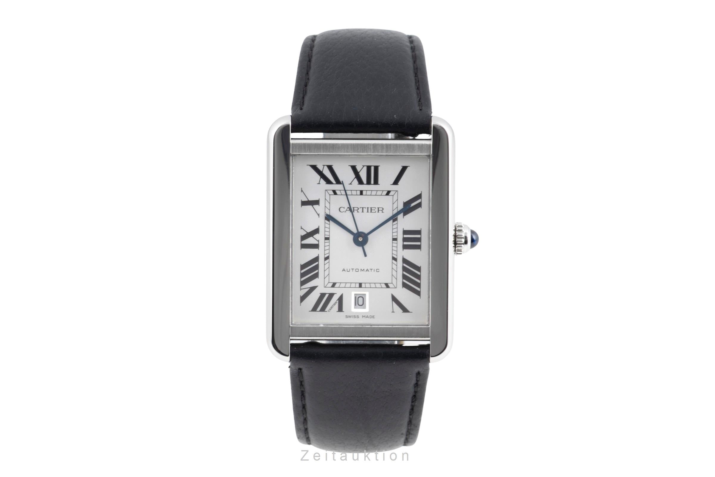 Cartier Tank acero automático reloj para caballeros W5200027  [2603983]