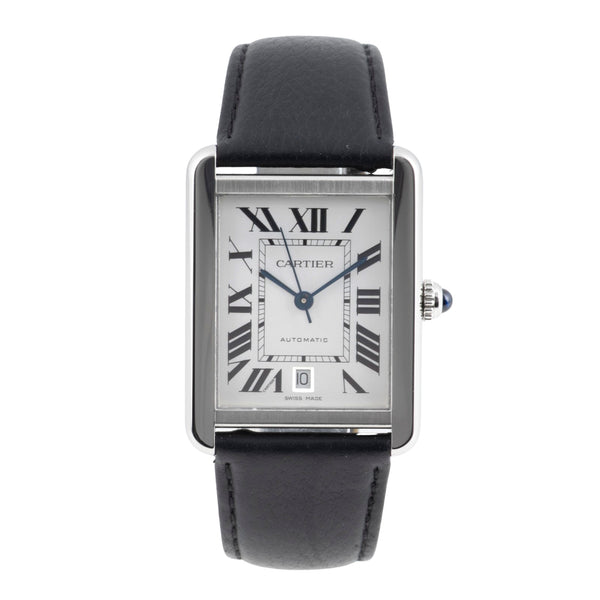Cartier Tank acero automático reloj para caballeros W5200027  [2603983]