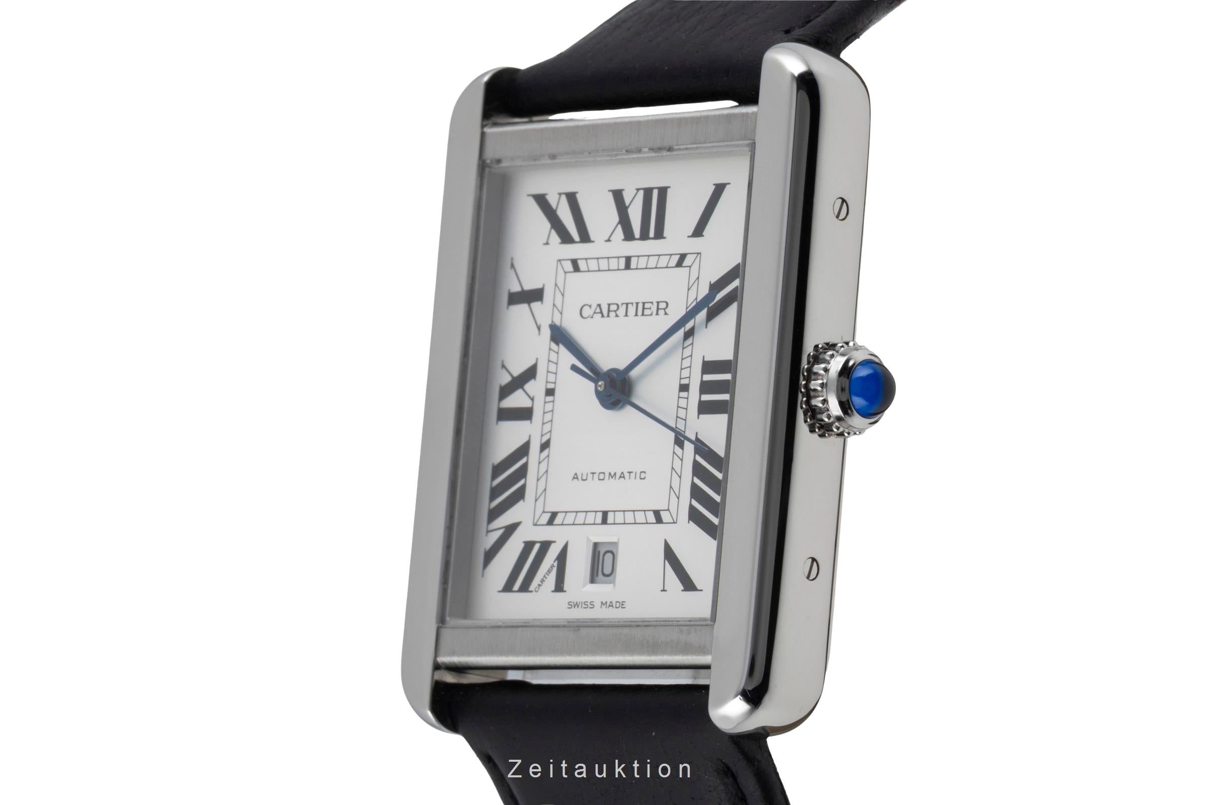 Cartier Tank acero automático reloj para caballeros W5200027  [2603983]