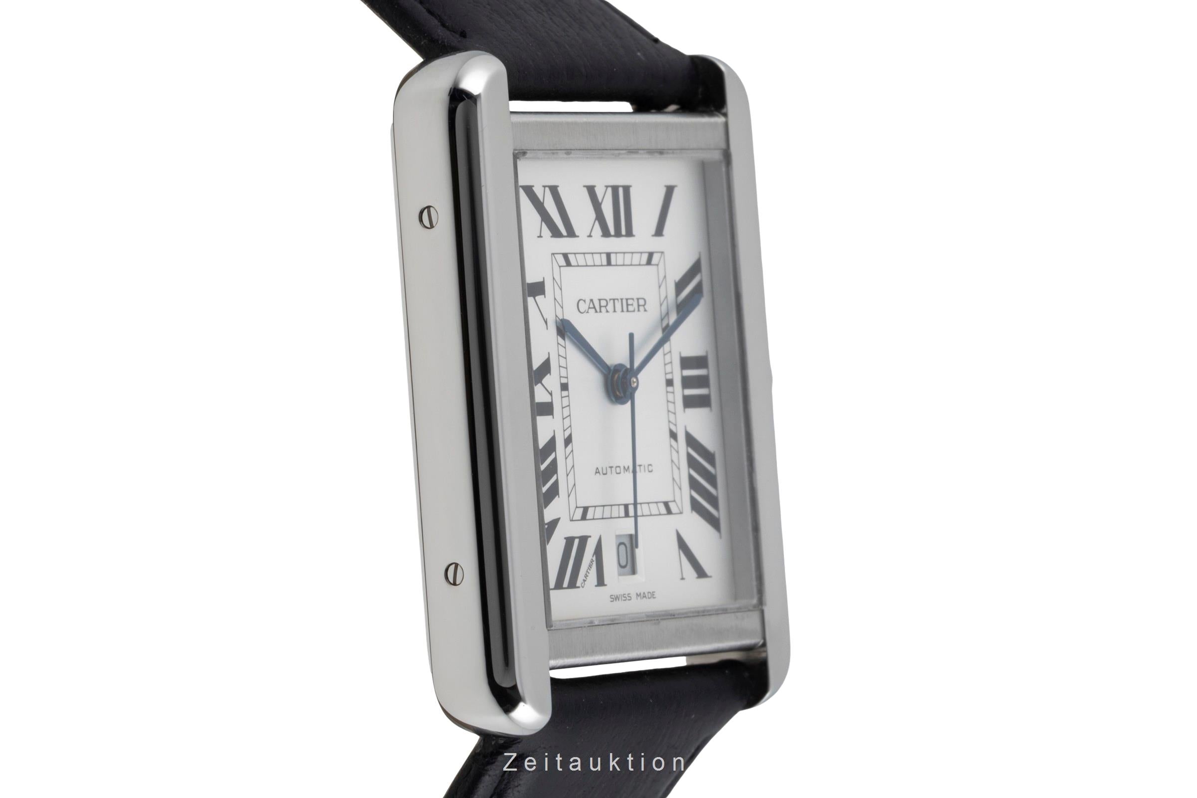 Cartier Tank acero automático reloj para caballeros W5200027  [2603983]