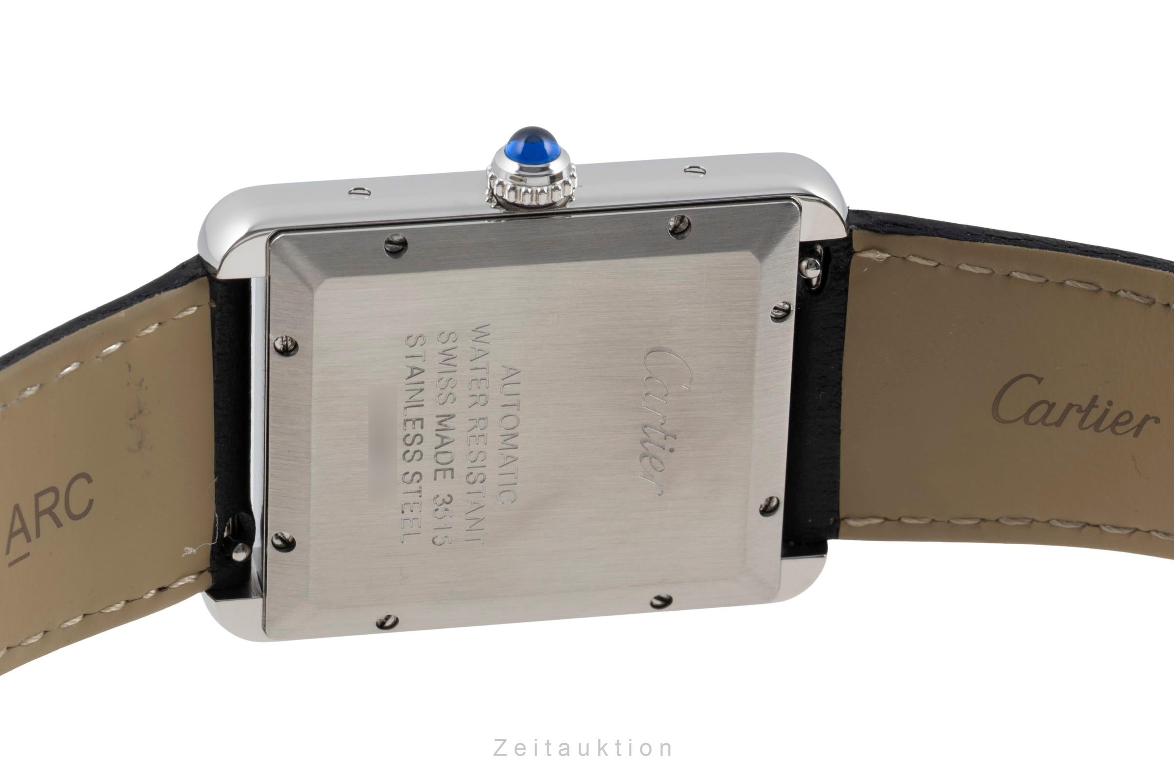 Cartier Tank acero automático reloj para caballeros W5200027  [2603983]
