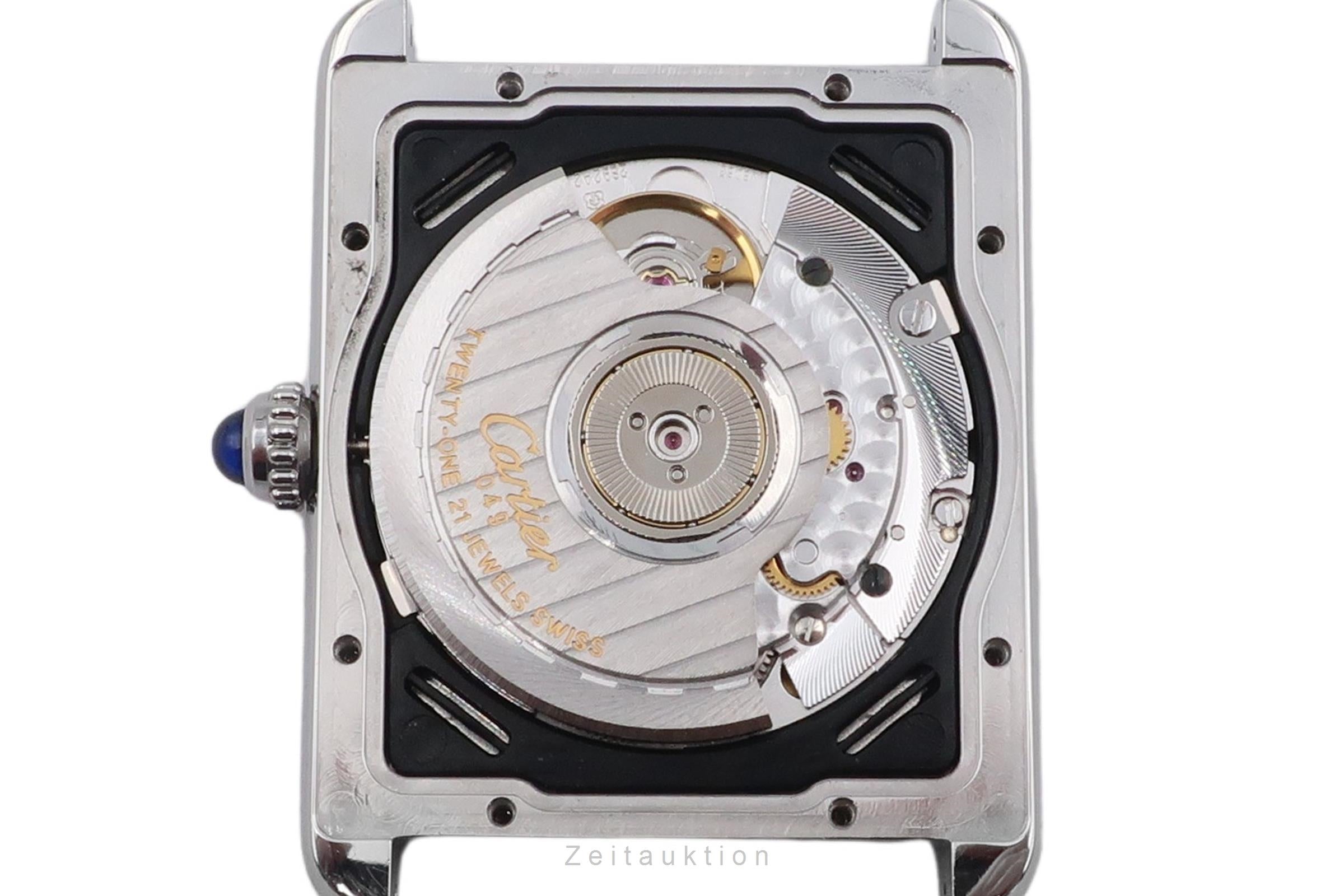 Cartier Tank acero automático reloj para caballeros W5200027  [2603983]
