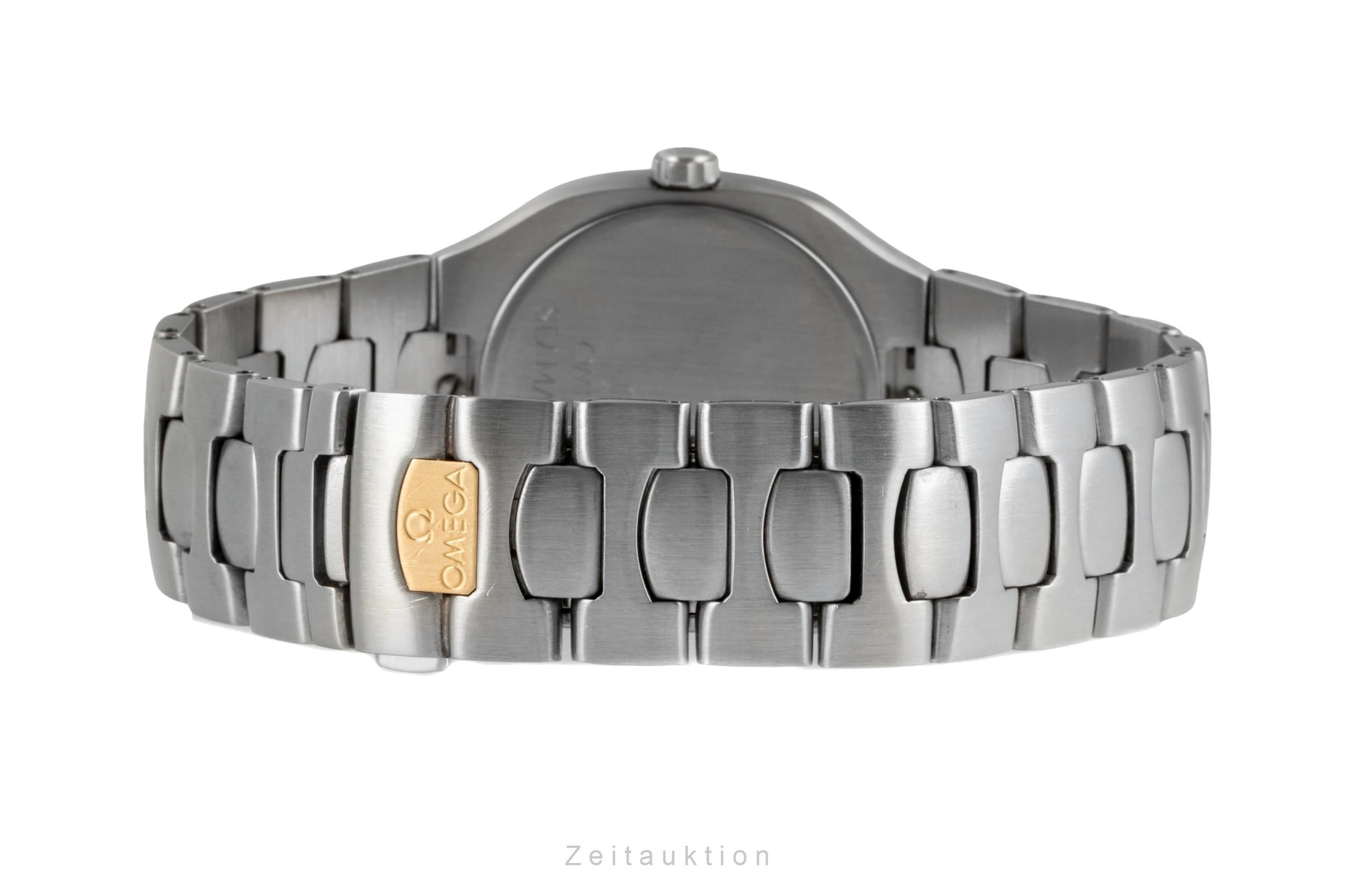 Omega Seamaster acier / or  quartz montre pour hommes 396.1022 Vintage  [2604001]