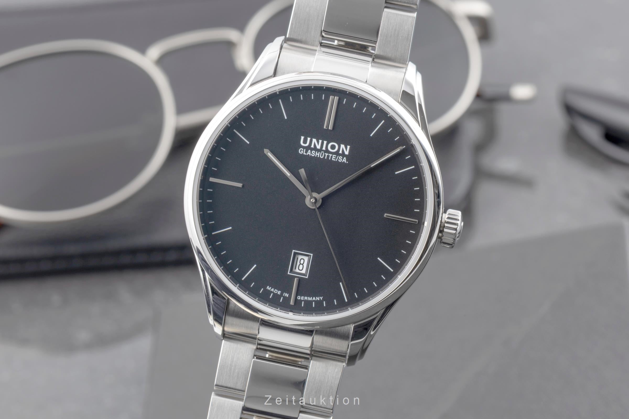 Union Glashütte Viro acero automático reloj para caballeros D011.407.11.051.00  [2604005]